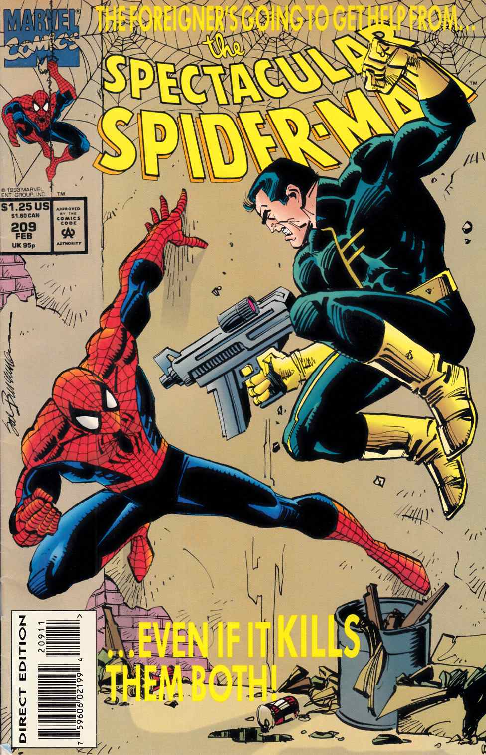 Spectacular Spider-Man #209 Fine (6.0) [Marvel Comic] LARGE