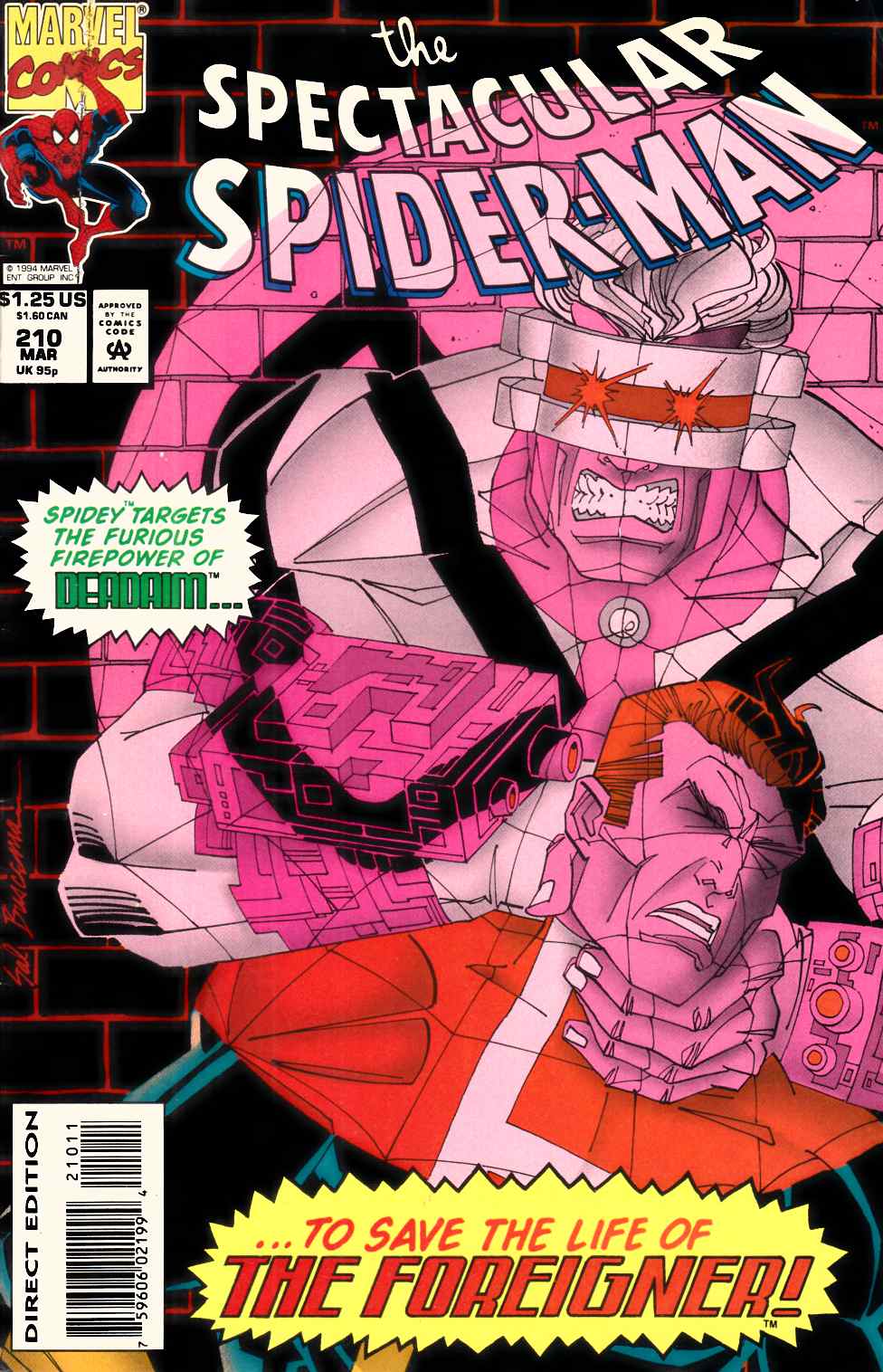 Spectacular Spider-Man #210 Fine (6.0) [Marvel Comic] LARGE