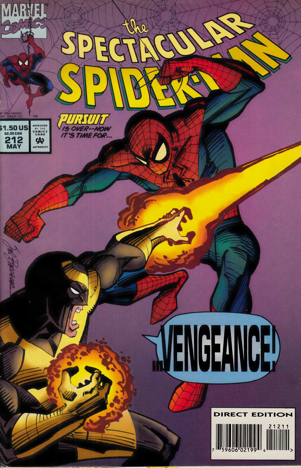 Spectacular Spider-Man #212 Good (2.0) [Marvel Comic] LARGE