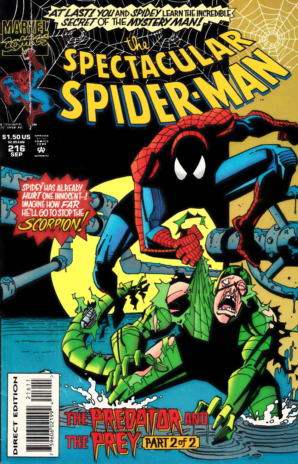 Spectacular Spider-Man #216 Good (2.0) [Marvel Comic] LARGE