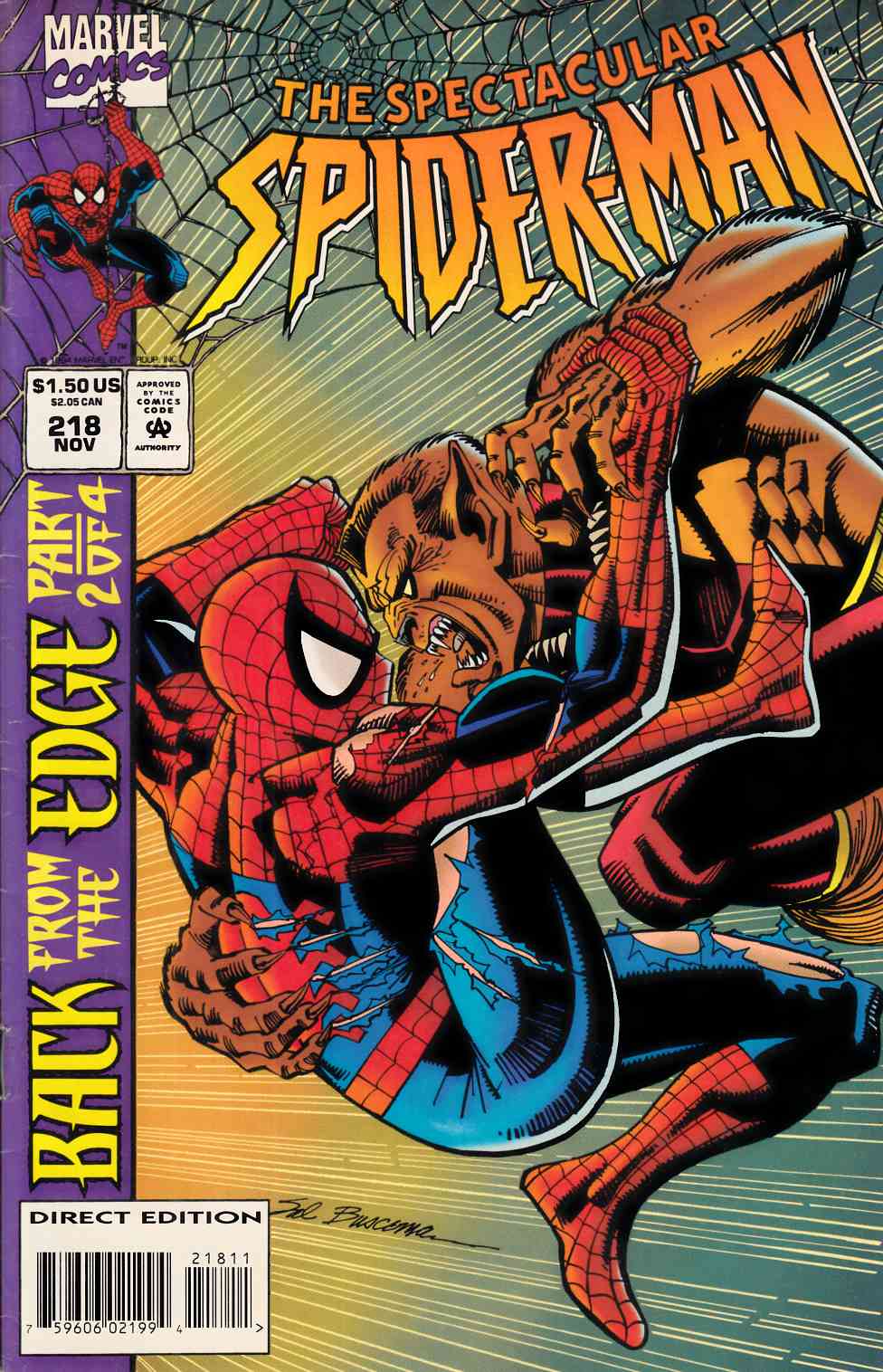 Spectacular Spider-Man #218 Good (2.0) [Marvel Comic] LARGE