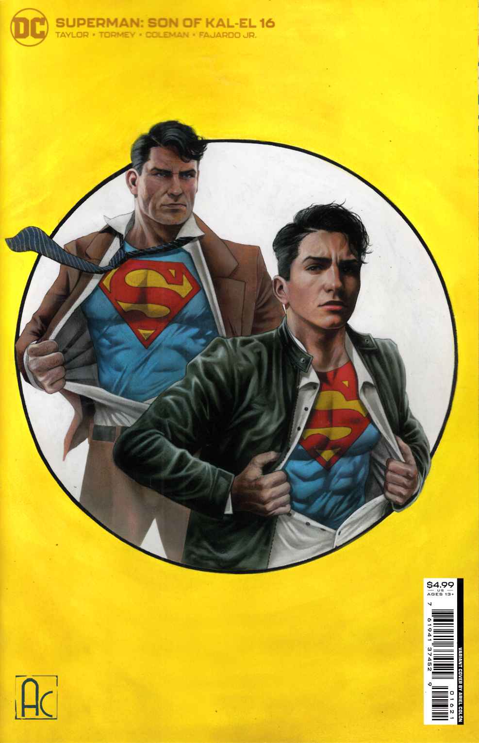 Superman Son of Kal-El #16 Colon Variant Cover Near Mint (9.4) [DC Comic] THUMBNAIL