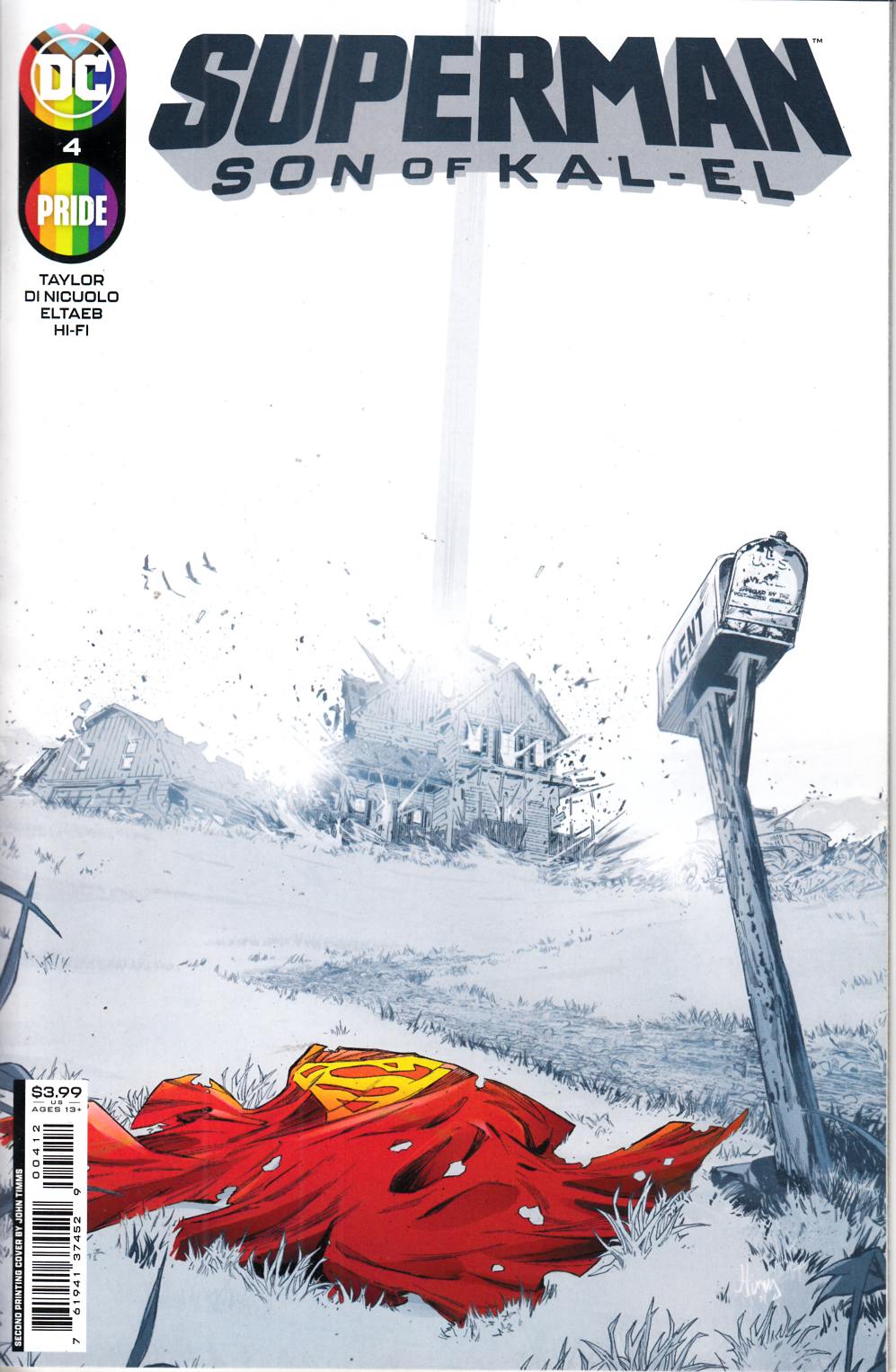 Superman Son of Kal-El #4 Second Printing Near Mint (9.4) [DC Comic] LARGE