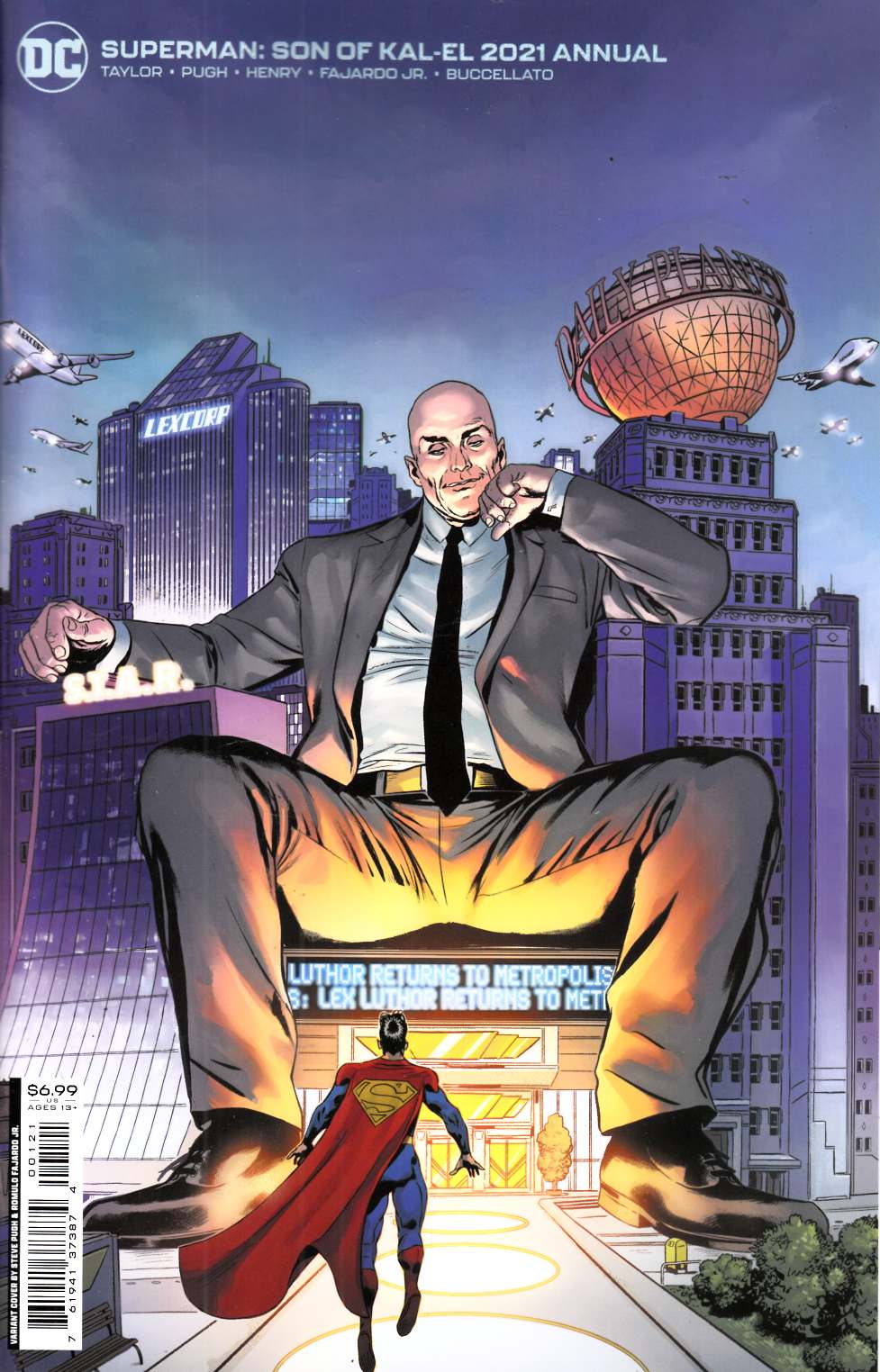 Superman Son of Kal-El Annual 2021 Pugh Variant Cover Near Mint (9.4) [DC Comic] THUMBNAIL