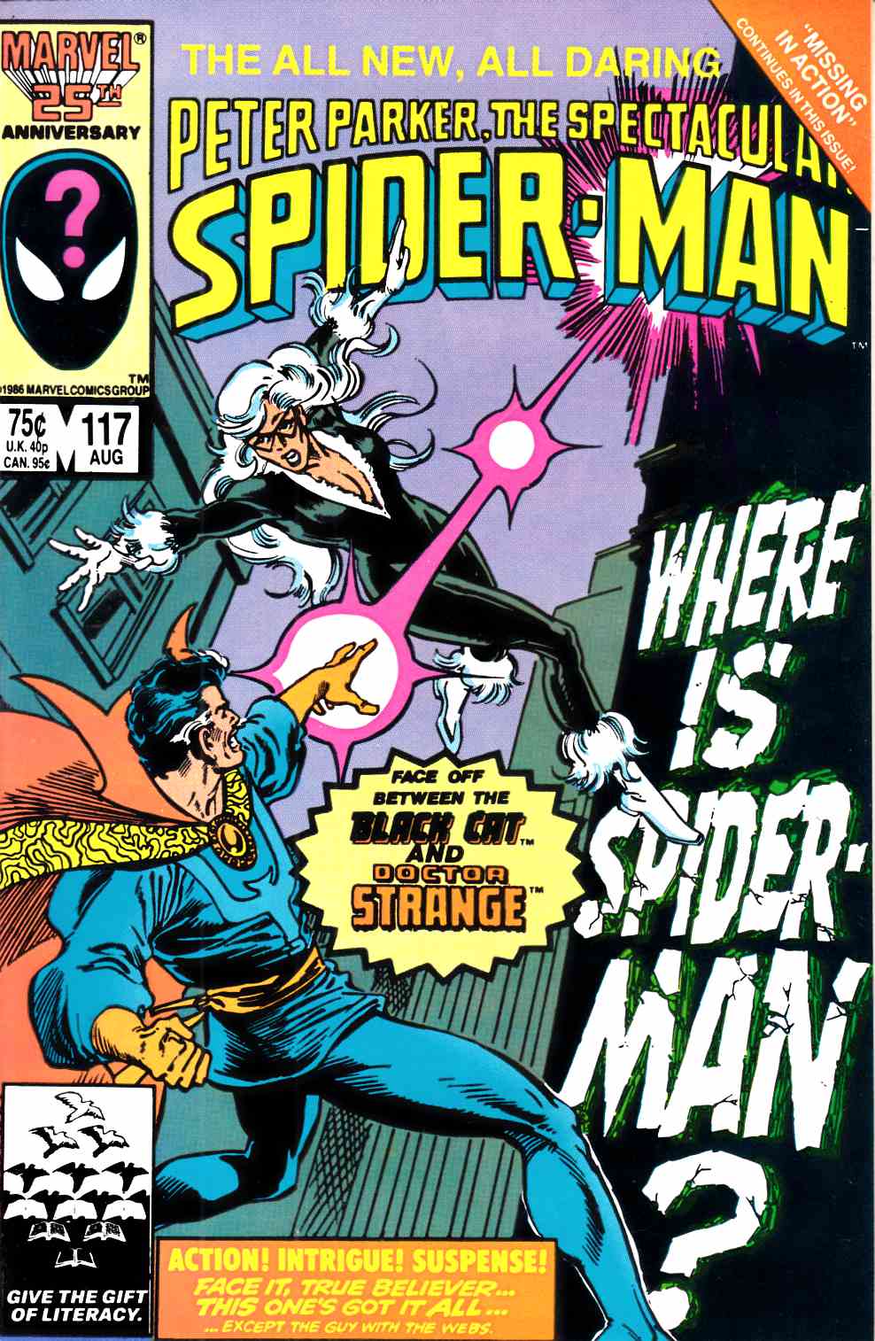 Spectacular Spider-Man #117 Near Mint Minus (9.2) [Marvel Comic] LARGE