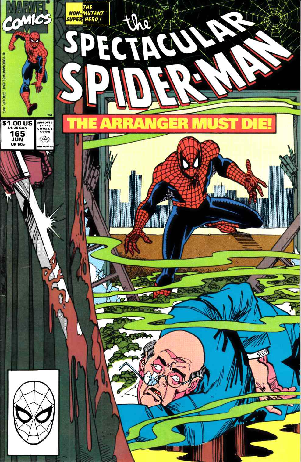 Spectacular Spider-Man #165 Very Fine (8.0) [Marvel Comic] LARGE