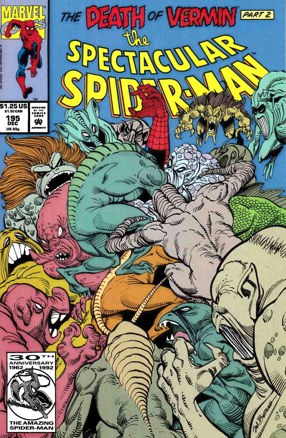 Spectacular Spider-Man #195 Near Mint (9.4) [Marvel Comic] THUMBNAIL
