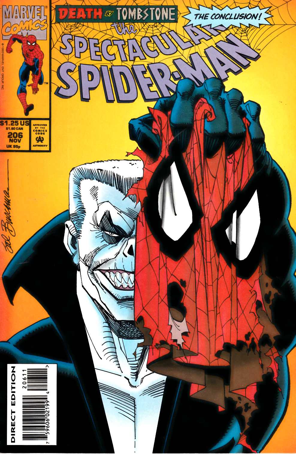 Spectacular Spider-Man #206 Near Mint (9.4) [Marvel Comic] THUMBNAIL