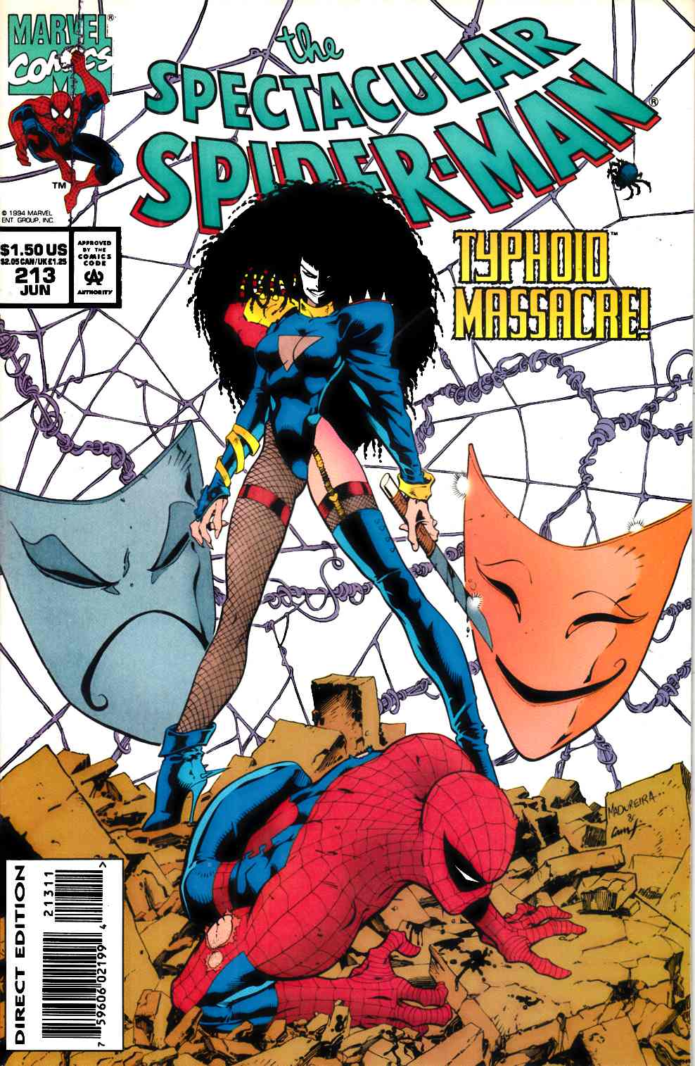 Spectacular Spider-Man #213 Very Fine (8.0) [Marvel Comic] THUMBNAIL