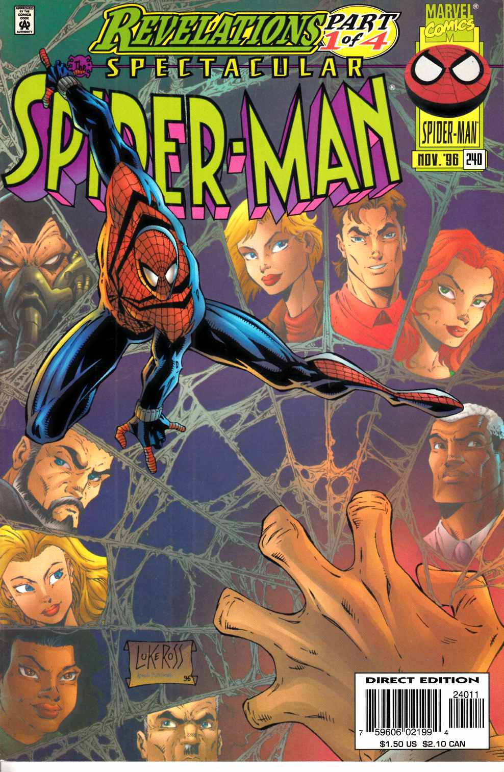 Spectacular Spider-Man #240 Near Mint (9.4) [Marvel Comic] LARGE
