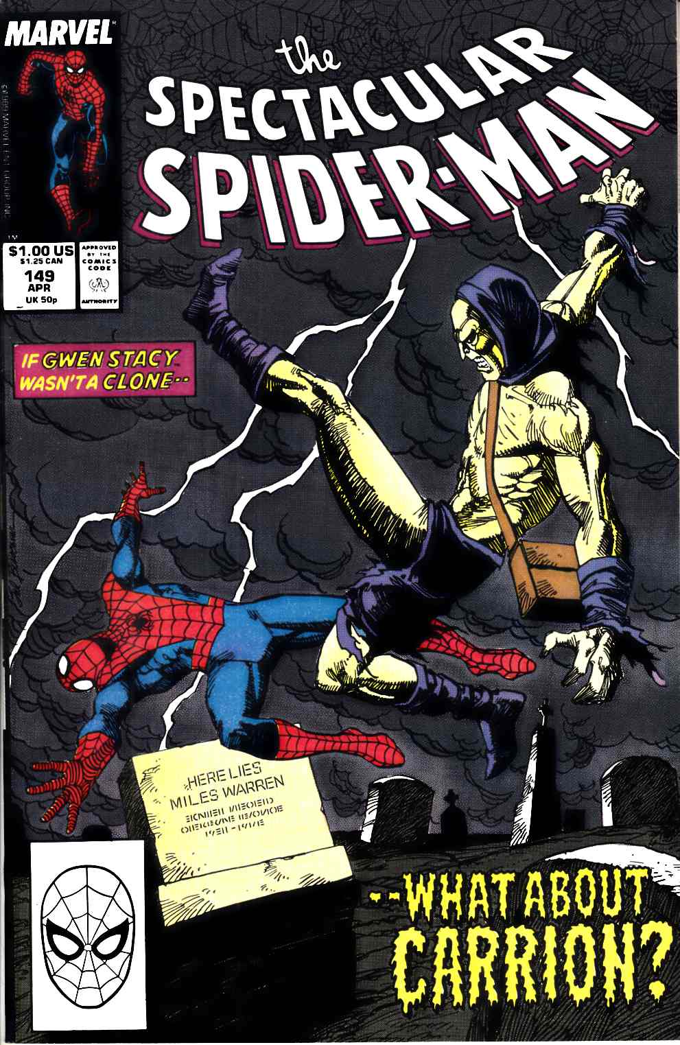 Spectacular Spider-Man #149 Very Fine (8.0) [Marvel Comic] LARGE
