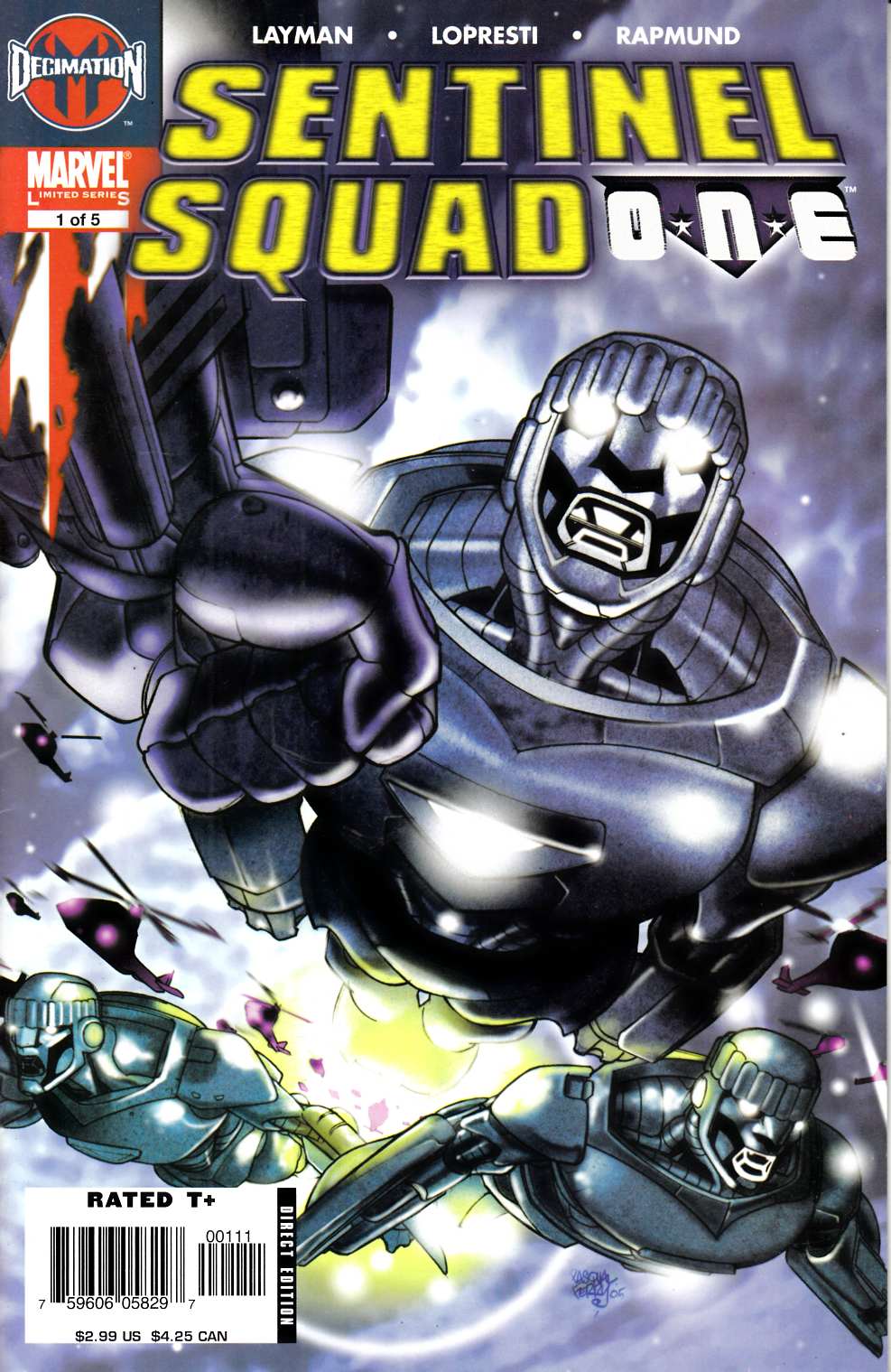 Sentinel Squad One #1 Very Fine (8.0) [Marvel Comic] THUMBNAIL