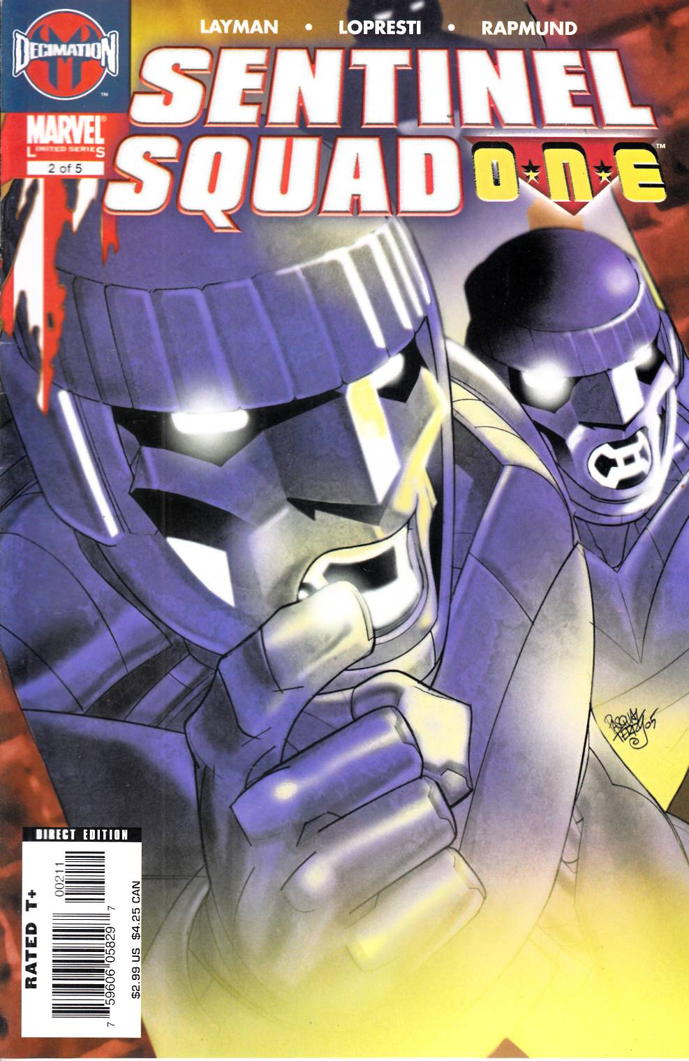 Sentinel Squad One #2 Very Fine (8.0) [Marvel Comic] THUMBNAIL