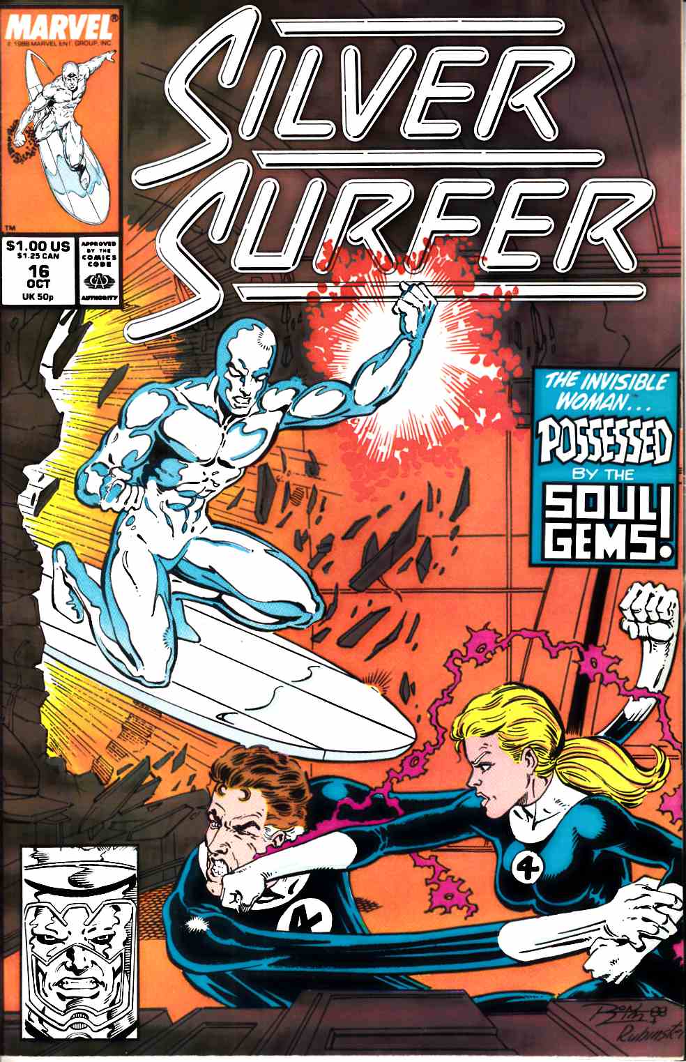 Silver Surfer #16 Very Fine (8.0) [Marvel Comic] THUMBNAIL