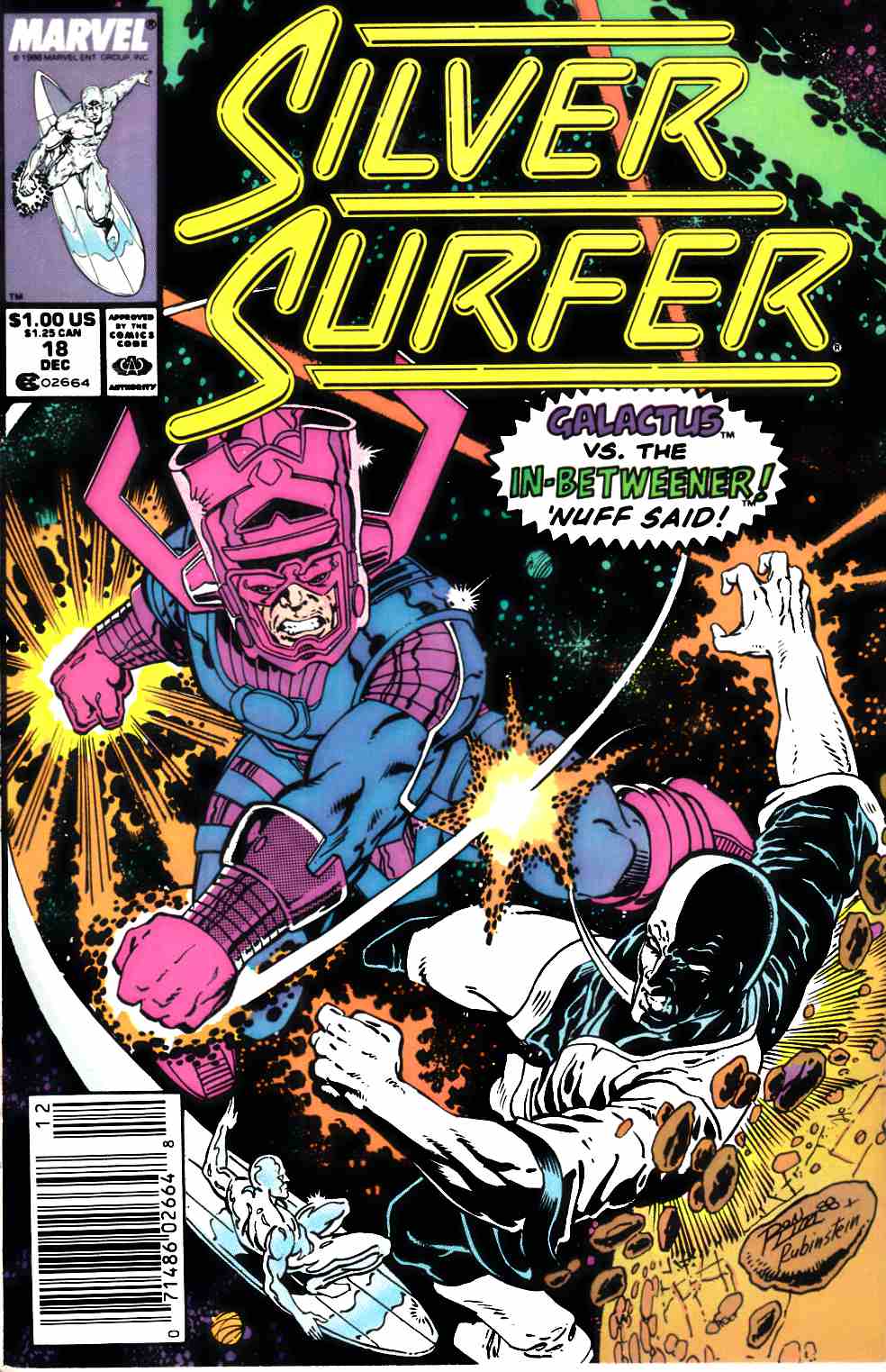 Silver Surfer #18 Newsstand Edition Very Fine (8.0) [Marvel Comic] LARGE