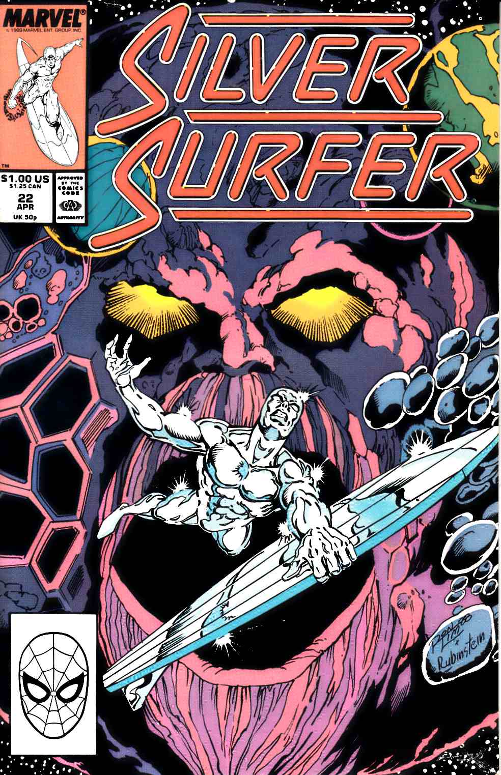 Silver Surfer #22 Very Fine (8.0) [Marvel Comic] THUMBNAIL