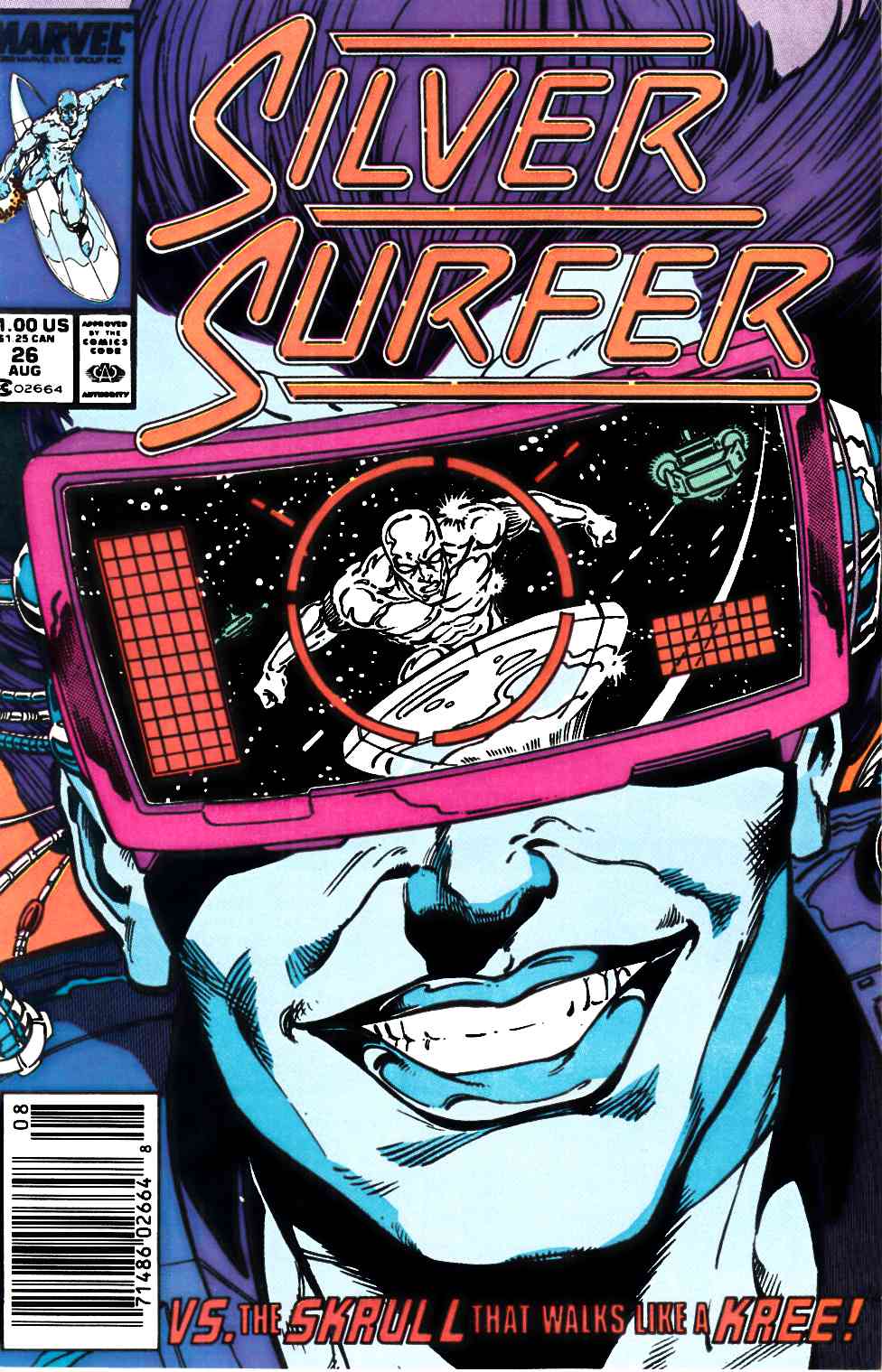 Silver Surfer #26 Newsstand Edition Very Fine (8.0) [Marvel Comic] THUMBNAIL