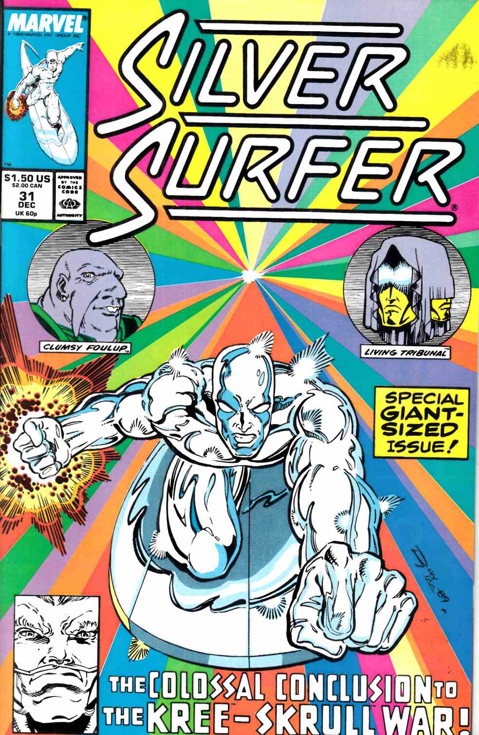 Silver Surfer #31 Very Fine (8.0) [Marvel Comic] THUMBNAIL