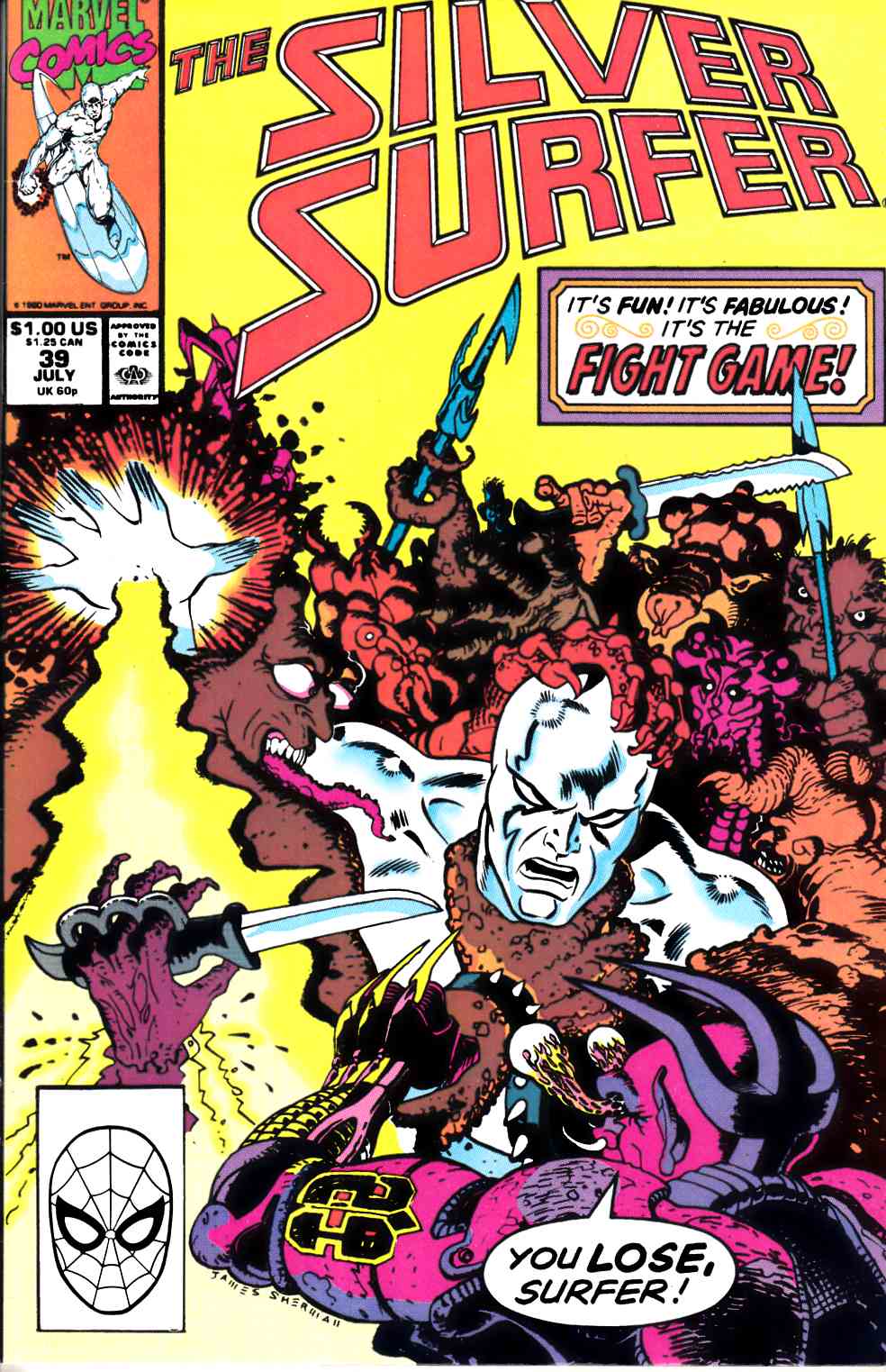Silver Surfer #39 Fine (6.0) [Marvel Comic] THUMBNAIL