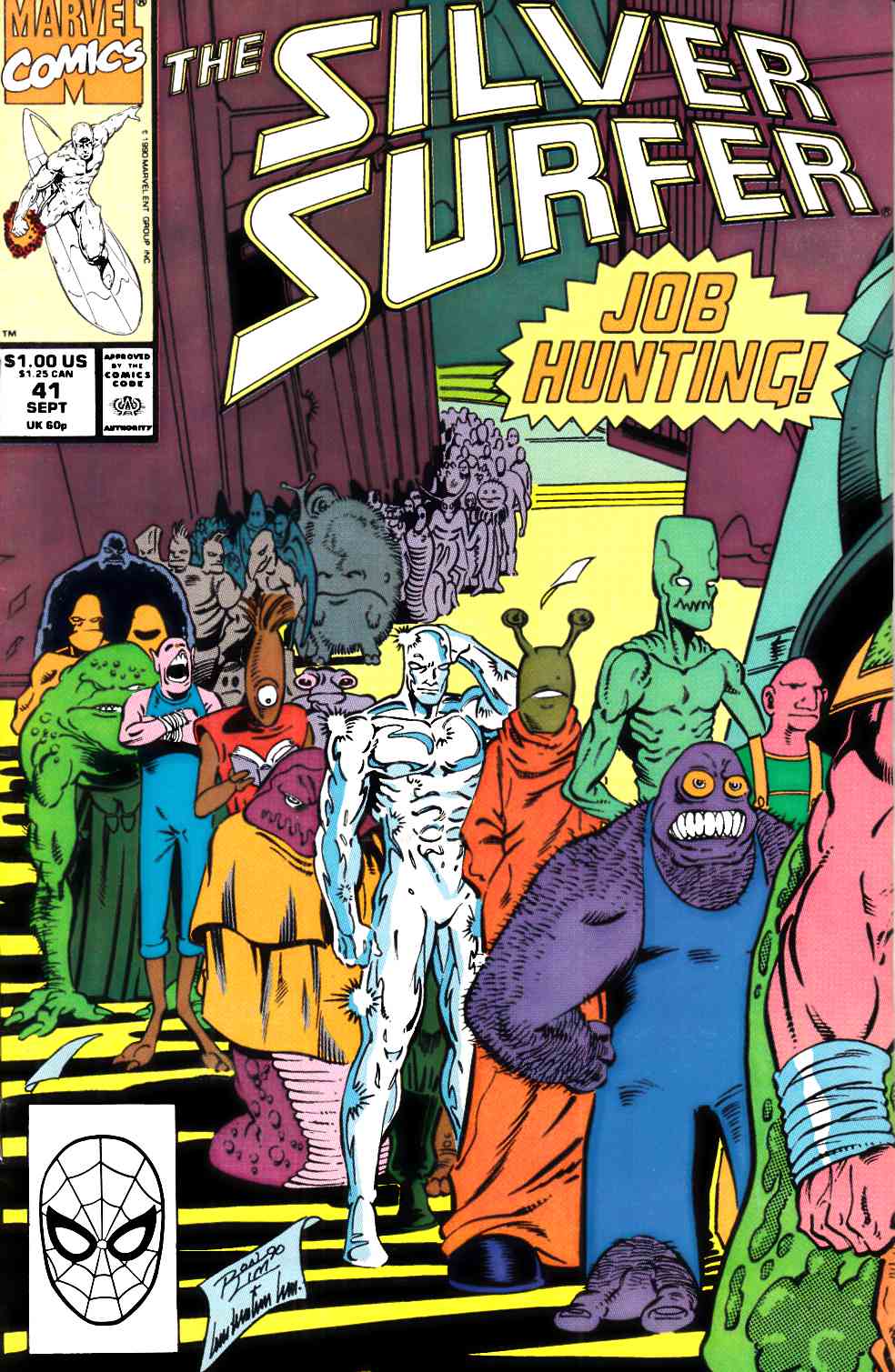 Silver Surfer #41 Fine (6.0) [Marvel Comic] THUMBNAIL