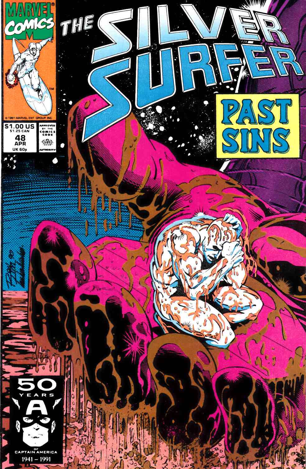 Silver Surfer #48 Fine (6.0) [Marvel Comic] THUMBNAIL