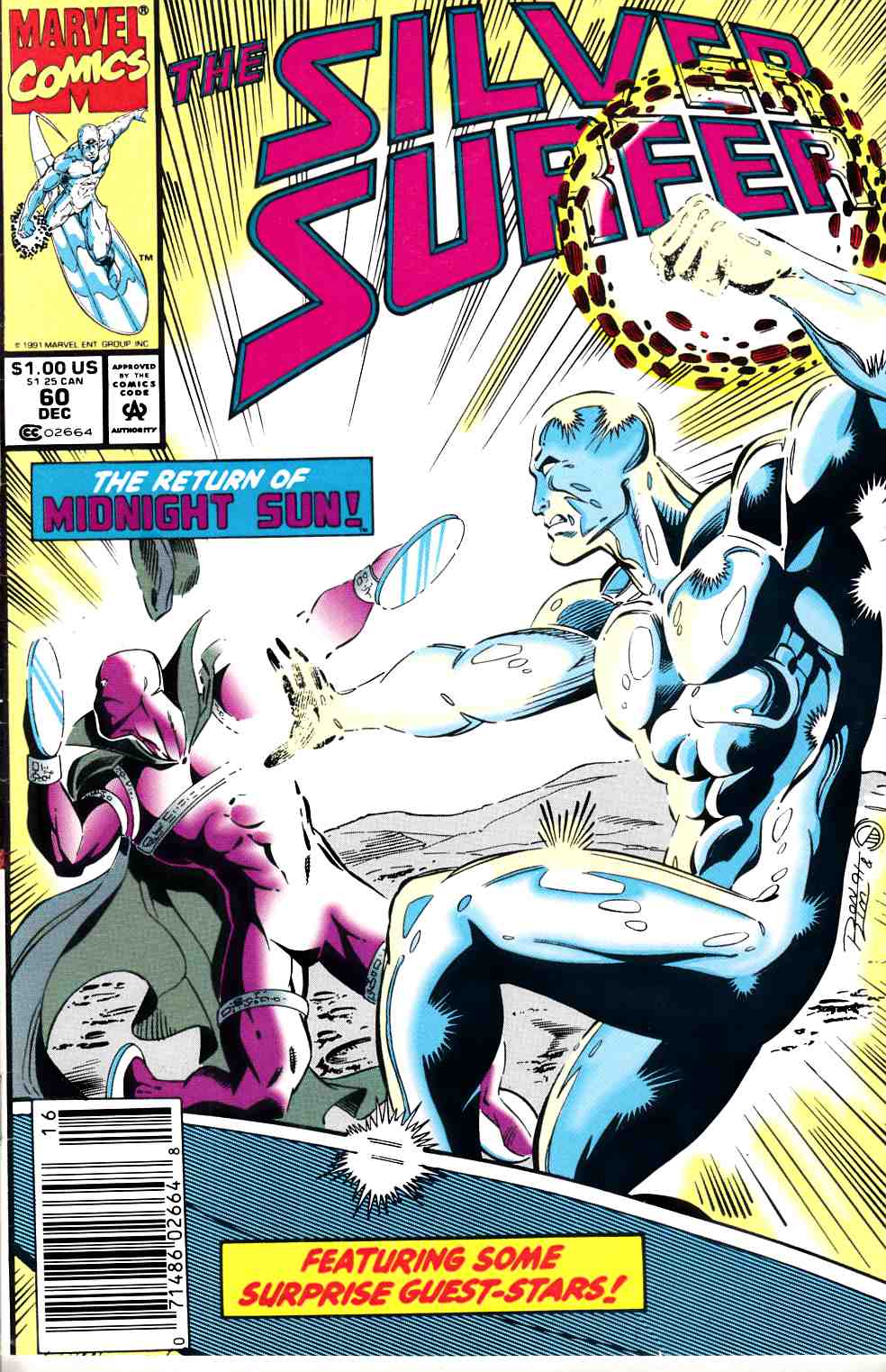 Silver Surfer #60 Newsstand Edition Very Fine (8.0) [Marvel Comic] THUMBNAIL