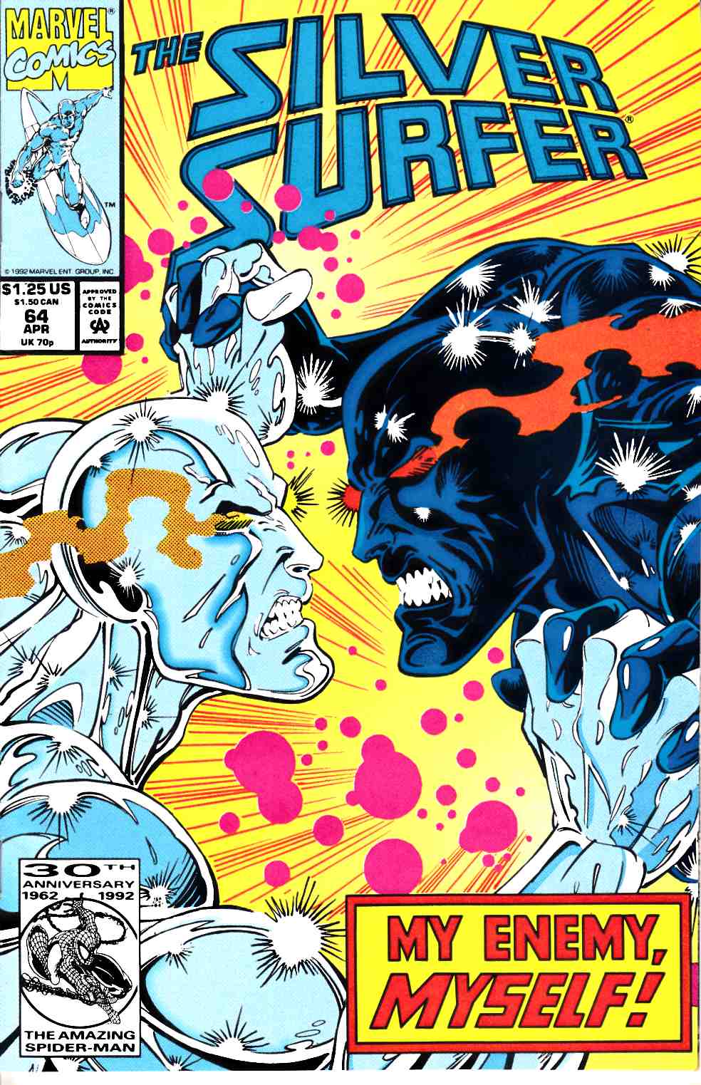 Silver Surfer #64 Very Fine (8.0) [Marvel Comic] THUMBNAIL