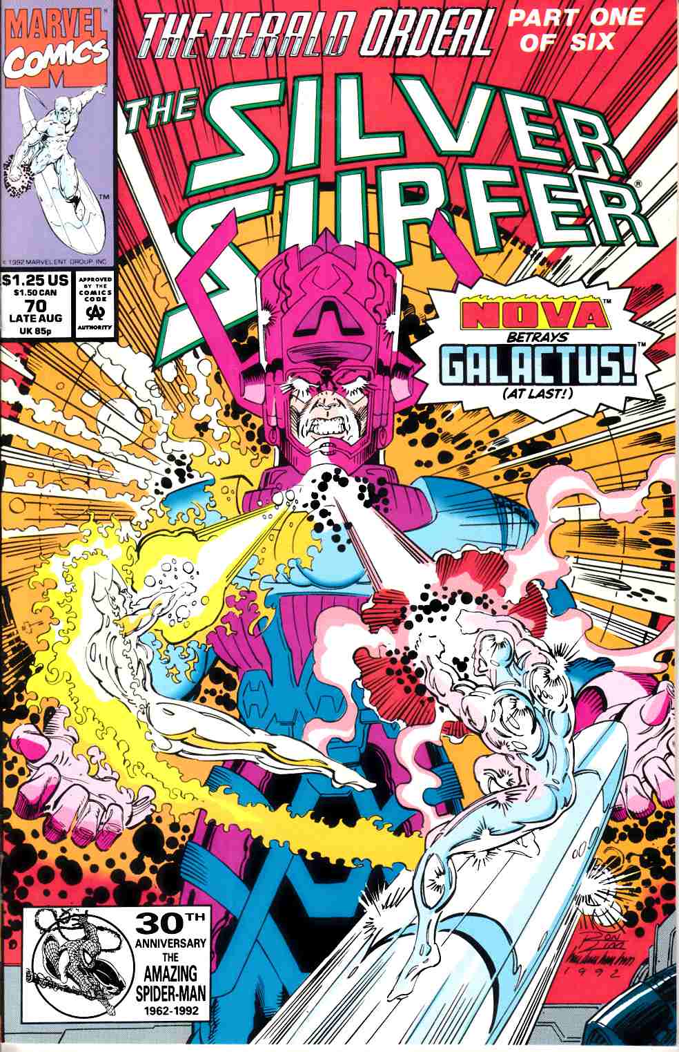Silver Surfer #70 Near Mint Minus (9.2) [Marvel Comic] LARGE