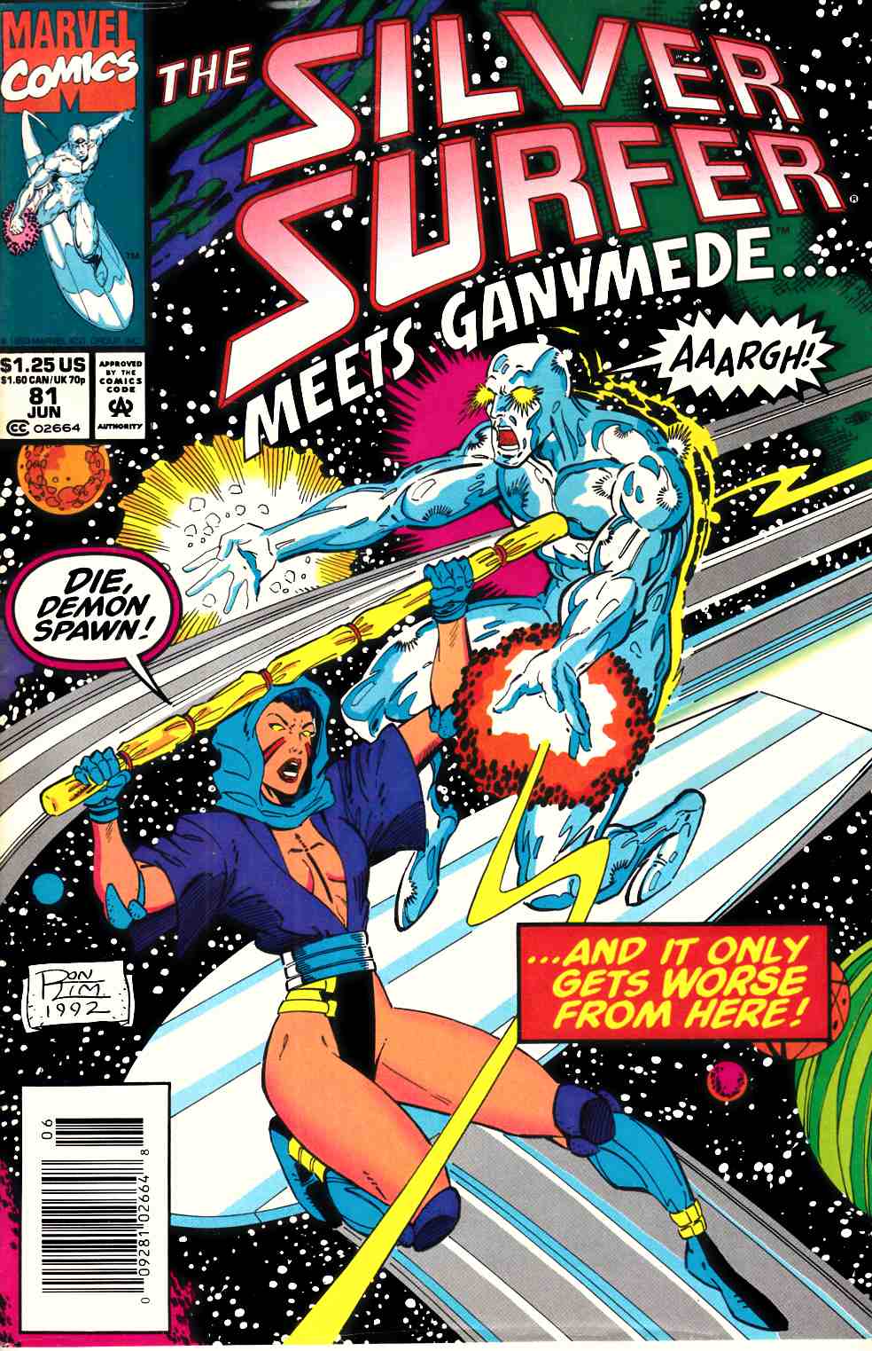 Silver Surfer #81 Newsstand Edition Very Fine (8.0) [Marvel Comic] LARGE