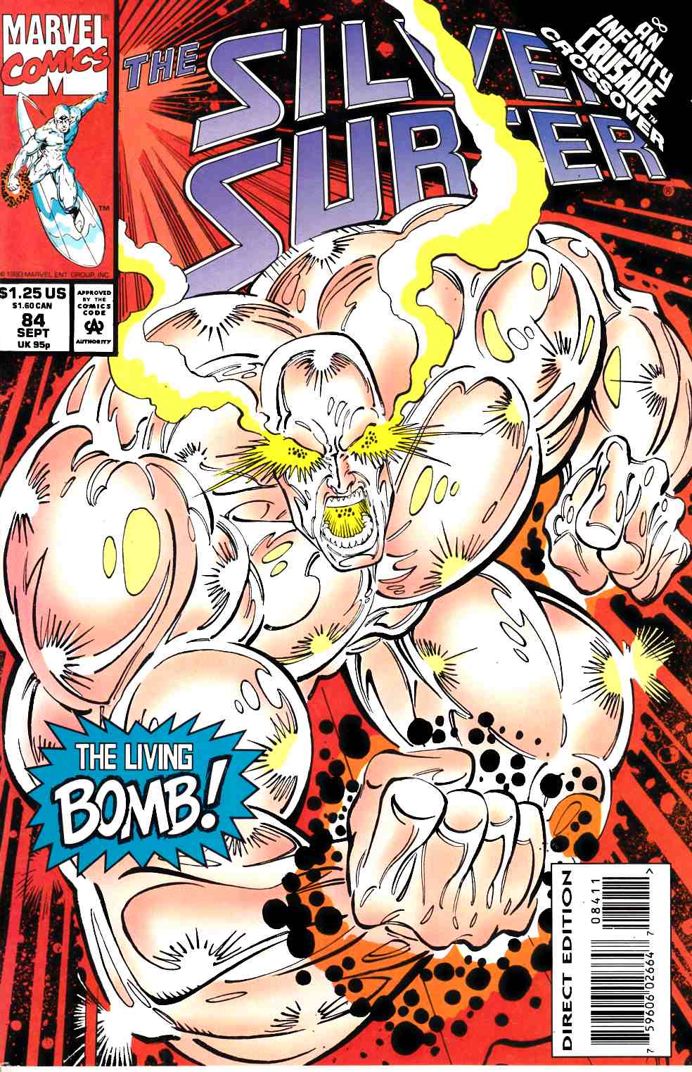 Silver Surfer #84 Near Mint (9.4) [Marvel Comic] LARGE