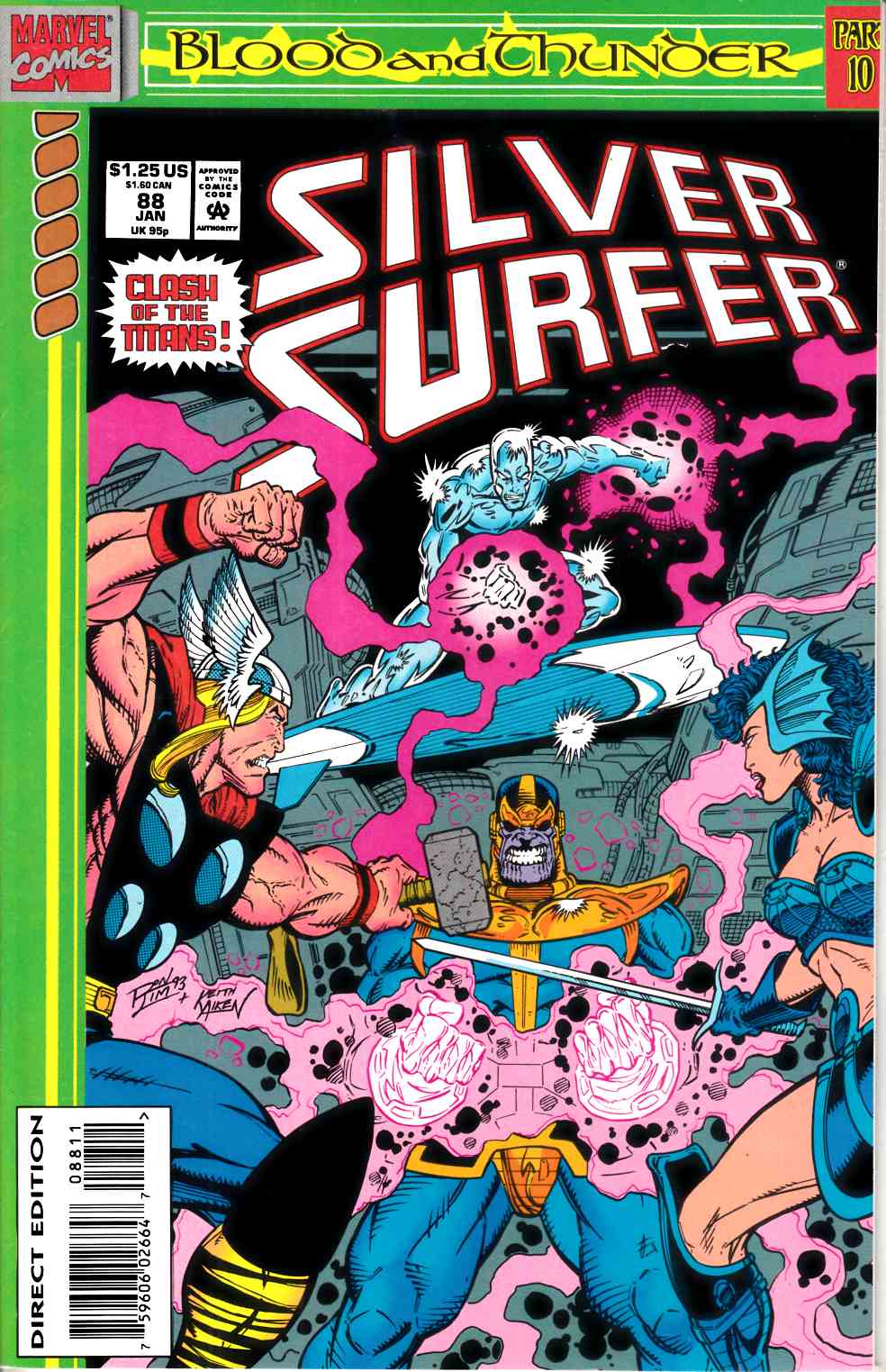 Silver Surfer #88 Near Mint (9.4) [Marvel Comic] LARGE
