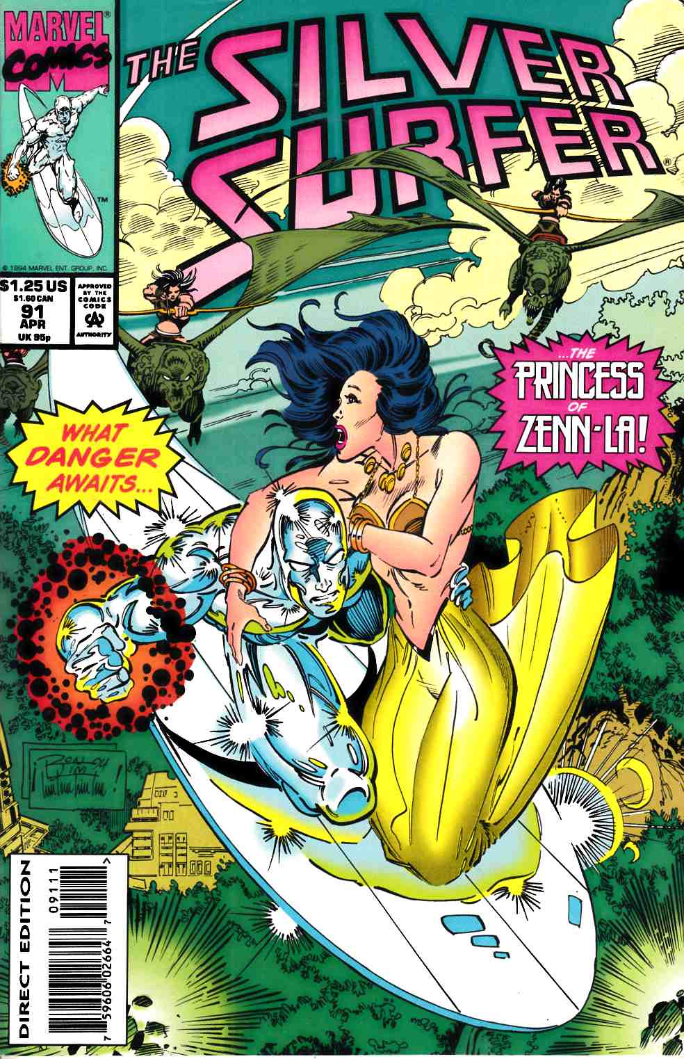 Silver Surfer #91 Very Fine (8.0) [Marvel Comic] LARGE