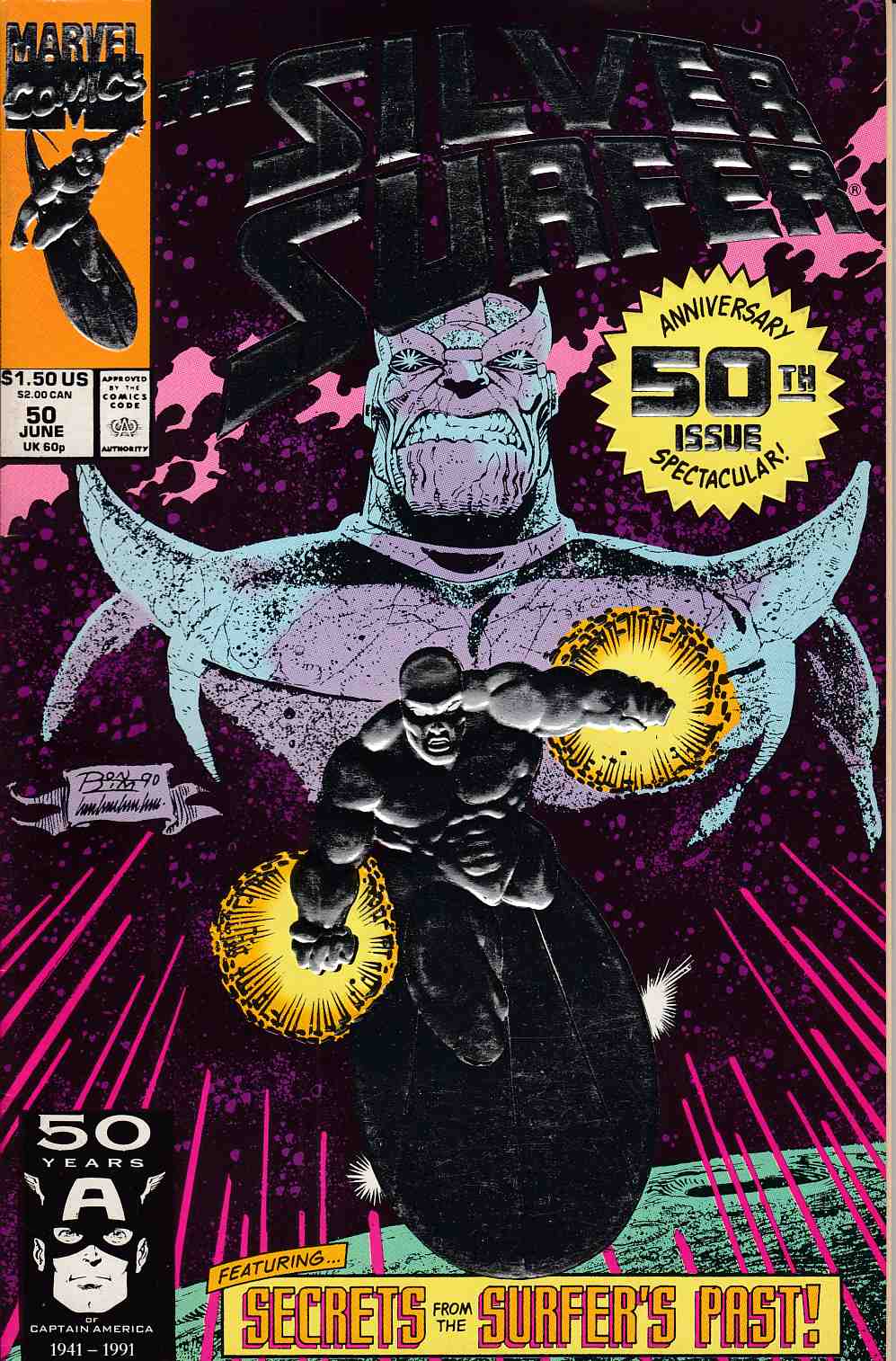 Silver Surfer #50 Fine (6.0) [Marvel Comic] THUMBNAIL
