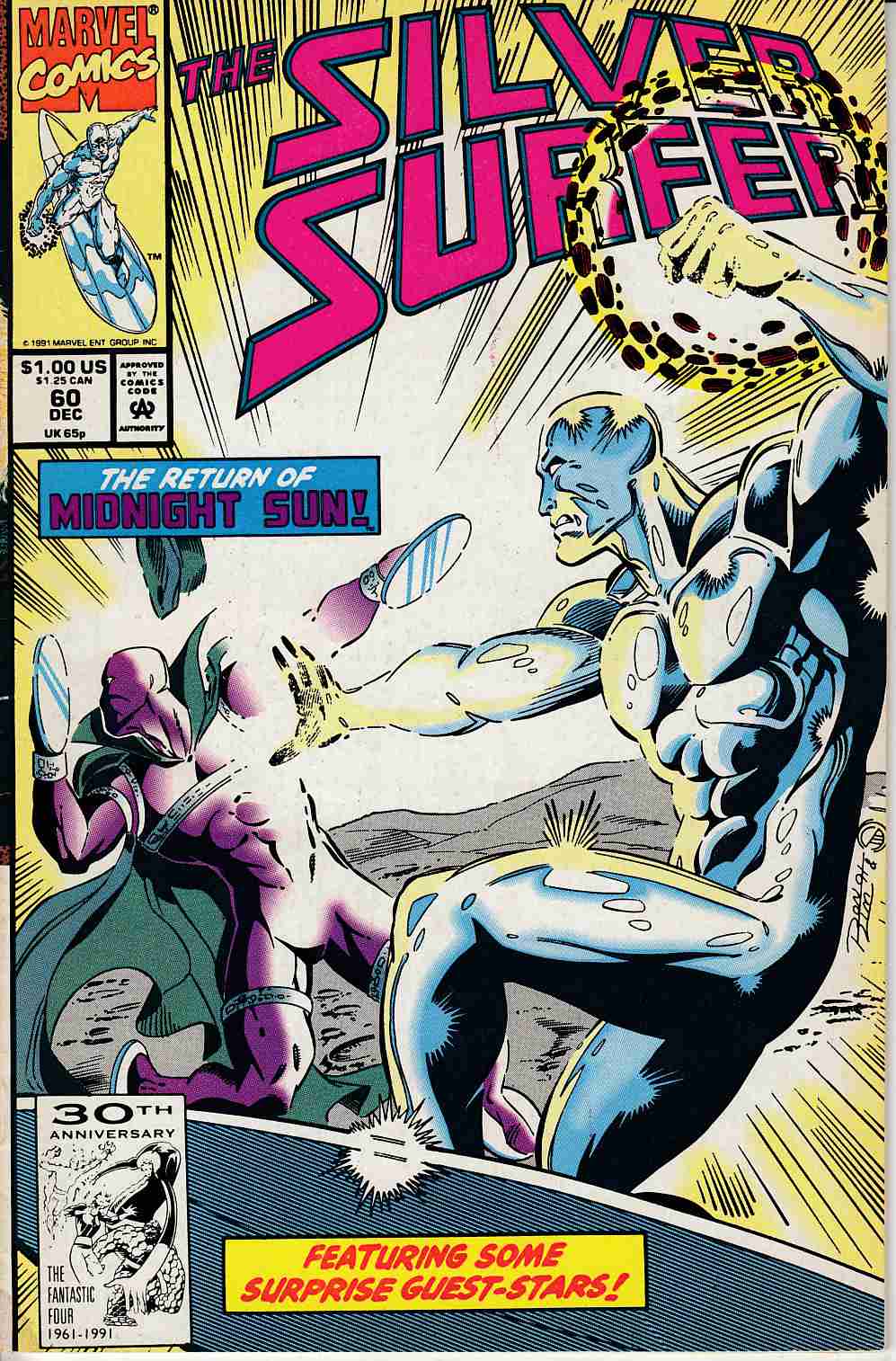 Silver Surfer #60 Fine Minus (5.5) [Marvel Comic] THUMBNAIL