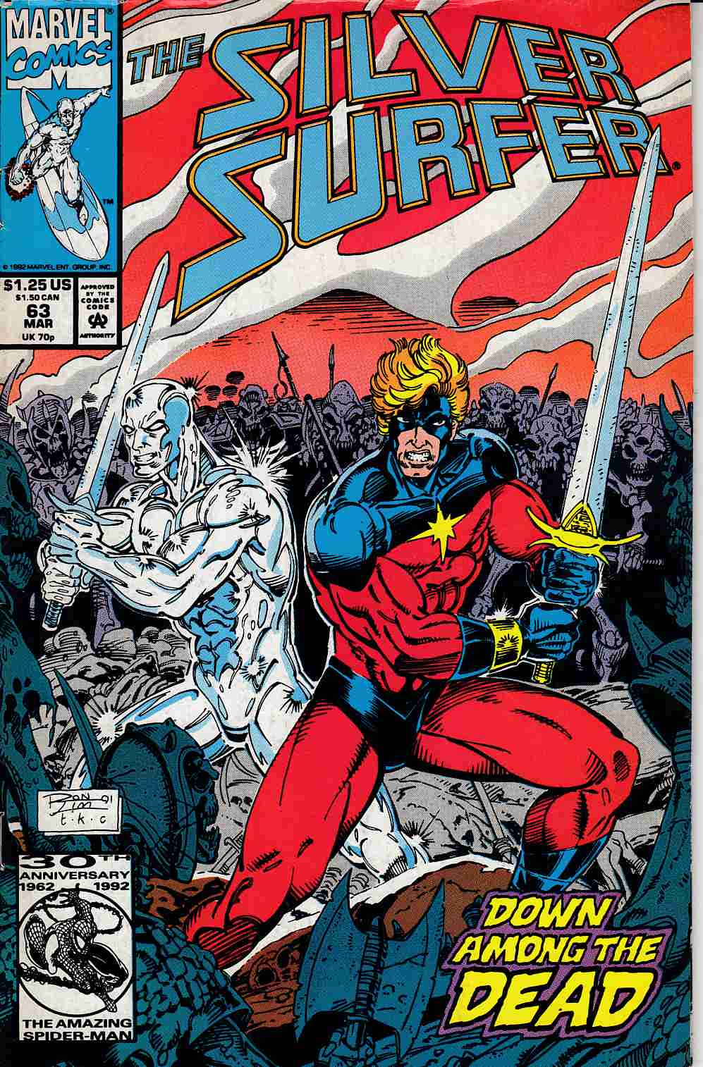 Silver Surfer 63 Very Good Plus 4 5 Marvel Comic Dreamlandcomics Com Online Store