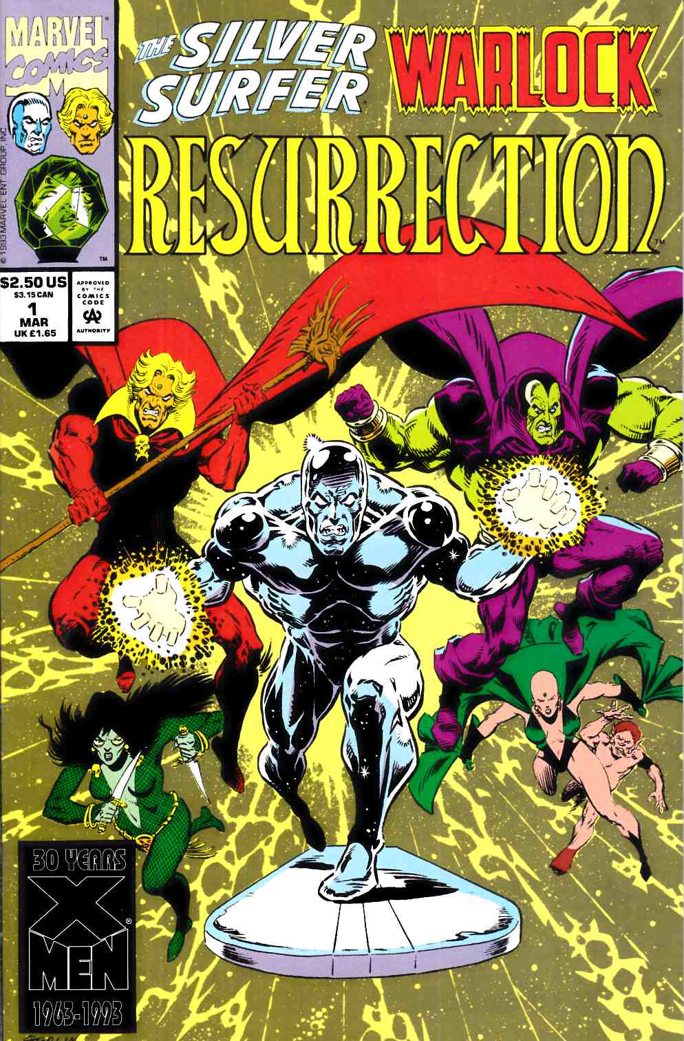 Silver Surfer Warlock Resurrection #1 Very Fine (8.0) [Marvel Comic] THUMBNAIL