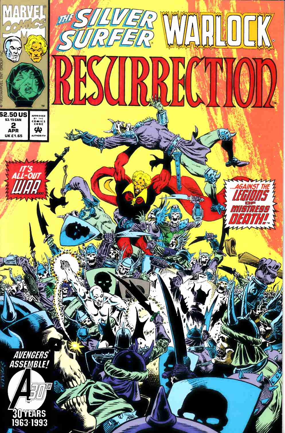Silver Surfer Warlock Resurrection #2 Very Fine (8.0) [Marvel Comic] THUMBNAIL