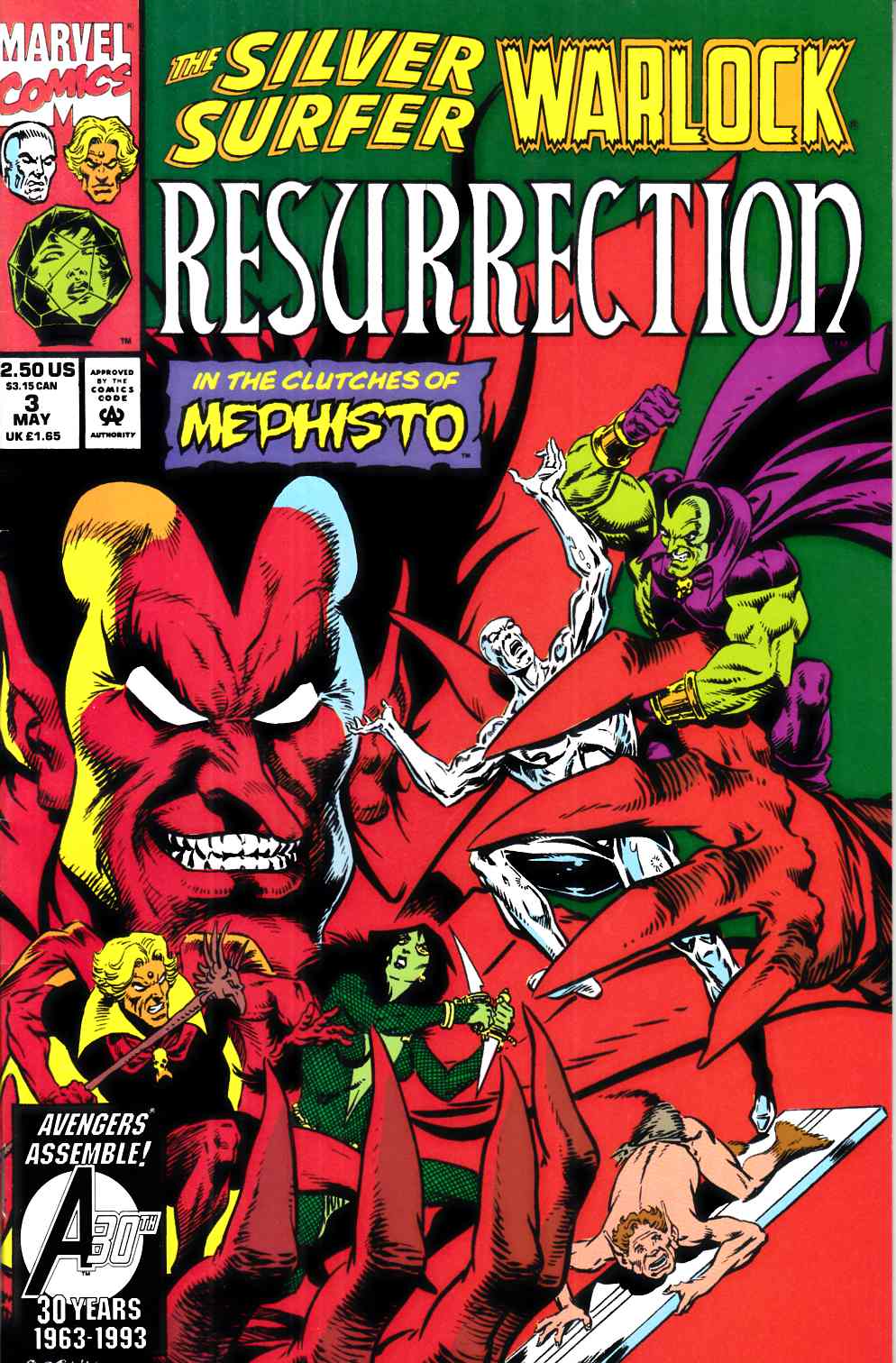 Silver Surfer Warlock Resurrection #3 Very Fine (8.0) [Marvel Comic] THUMBNAIL
