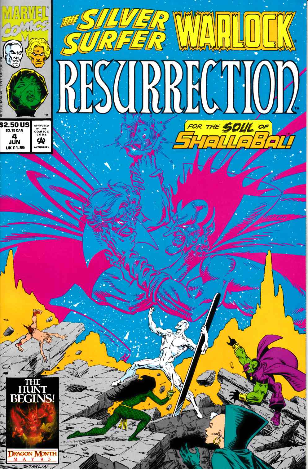 Silver Surfer Warlock Resurrection #4 Very Fine (8.0) [Marvel Comic] THUMBNAIL