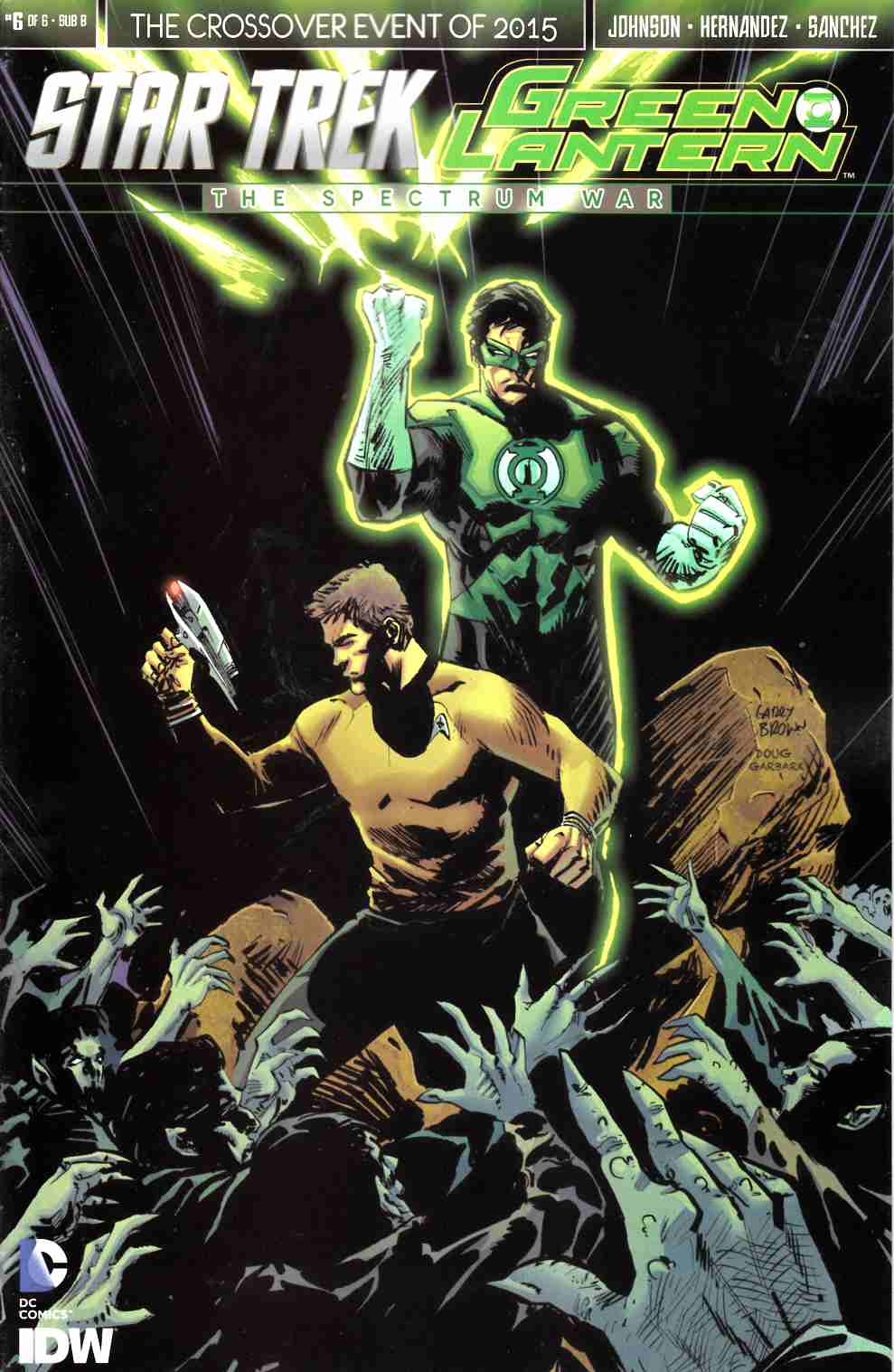 Star Trek Green Lantern #6 Brown Subscription Cover [IDW Comic] THUMBNAIL