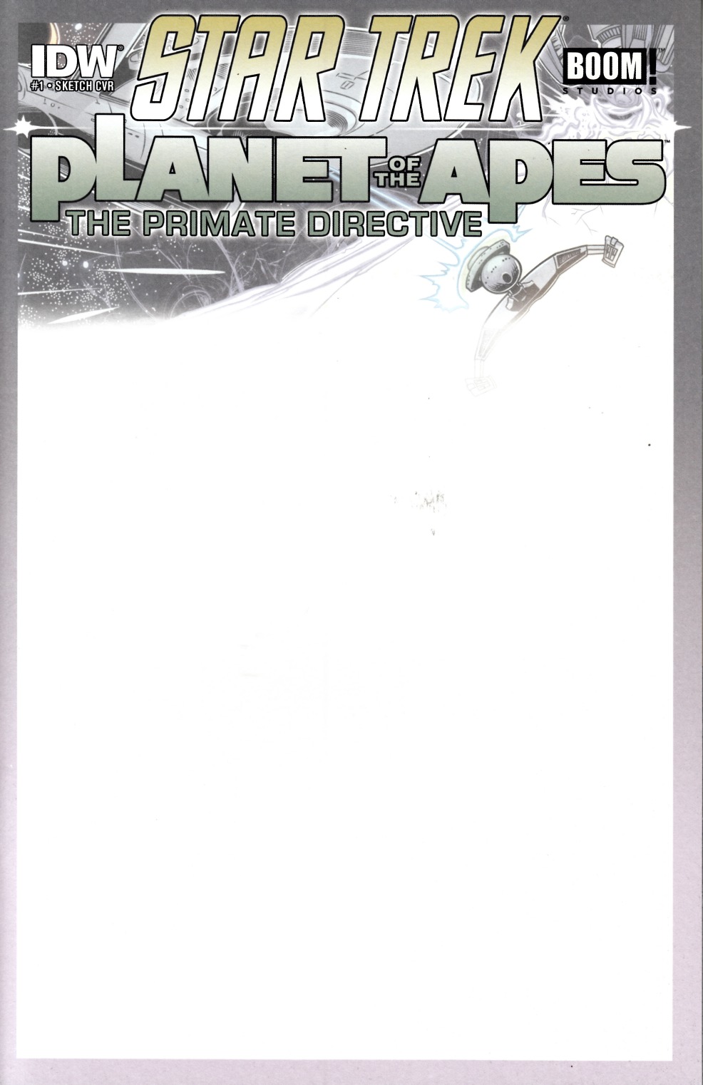 Star Trek Planet of the Apes #1 Blank Subscription Cover Near Mint (9.4) [IDW Comic] THUMBNAIL