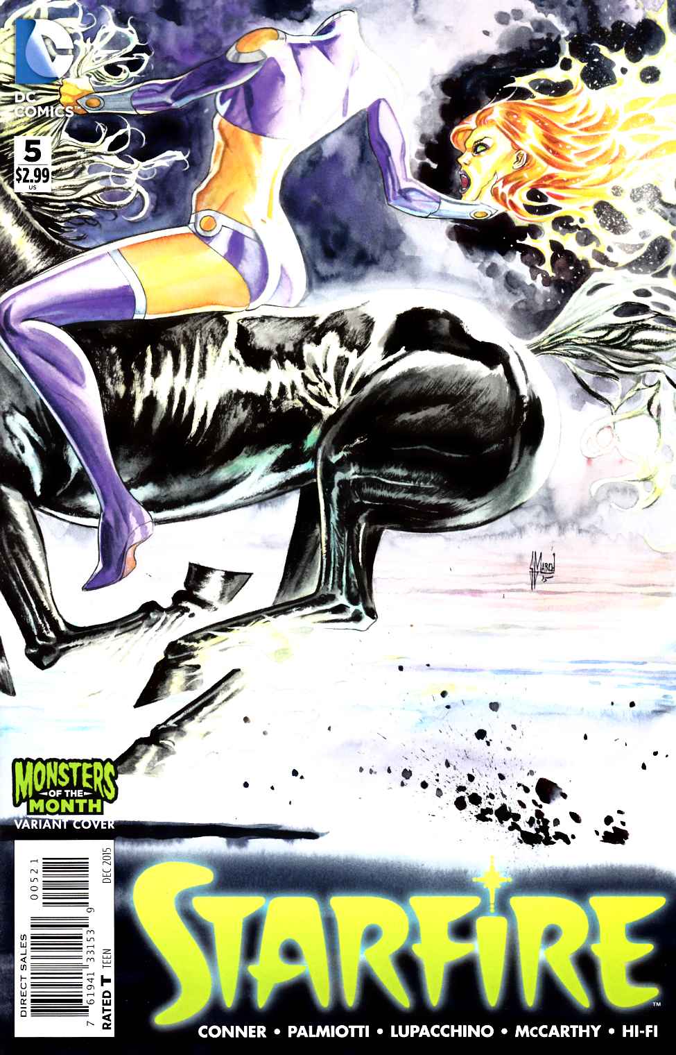 Starfire #5 Monsters Variant Cover [DC Comic] THUMBNAIL