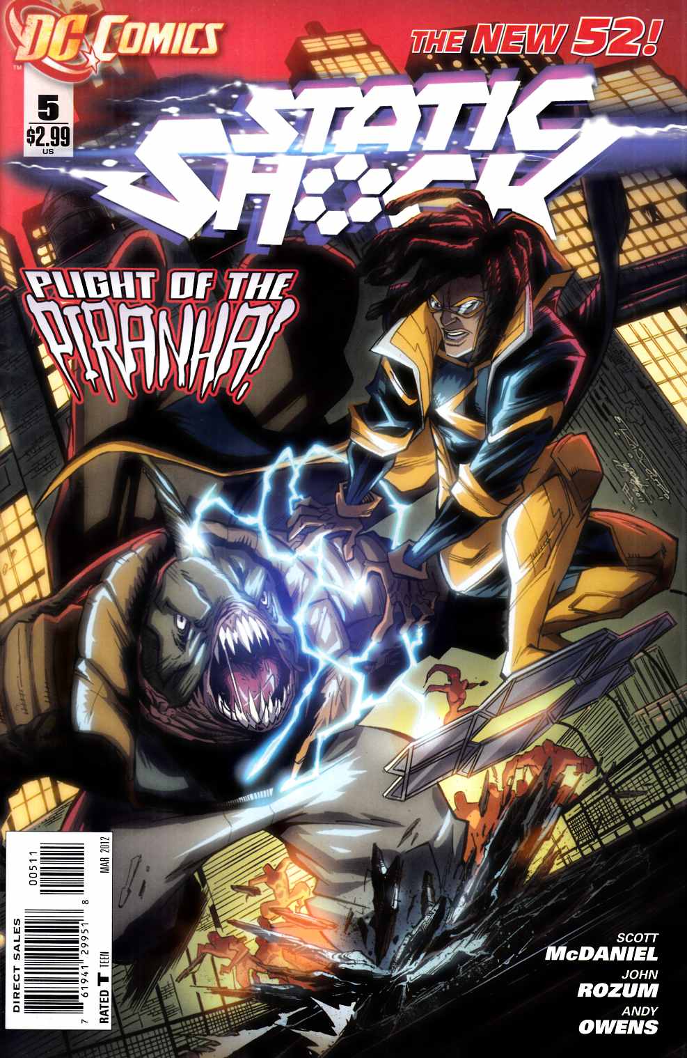 Static Shock #5 Very Fine (8.0) [DC Comic] LARGE