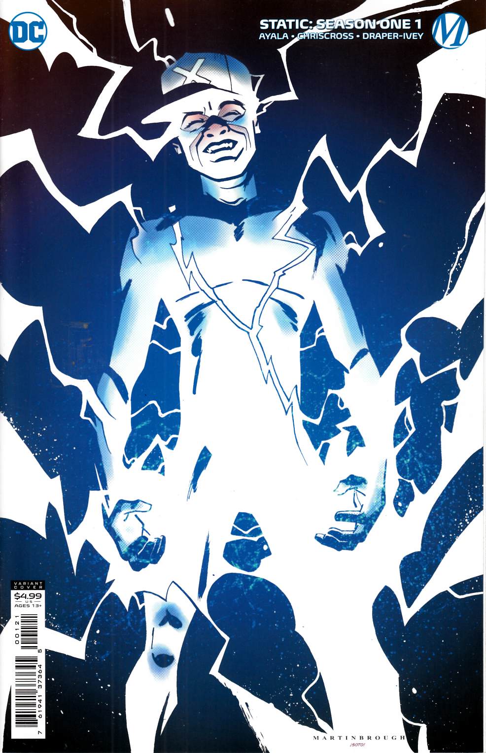 Static Season One #1 Old School Variant Cover Near Mint (9.4) [DC Comic] THUMBNAIL