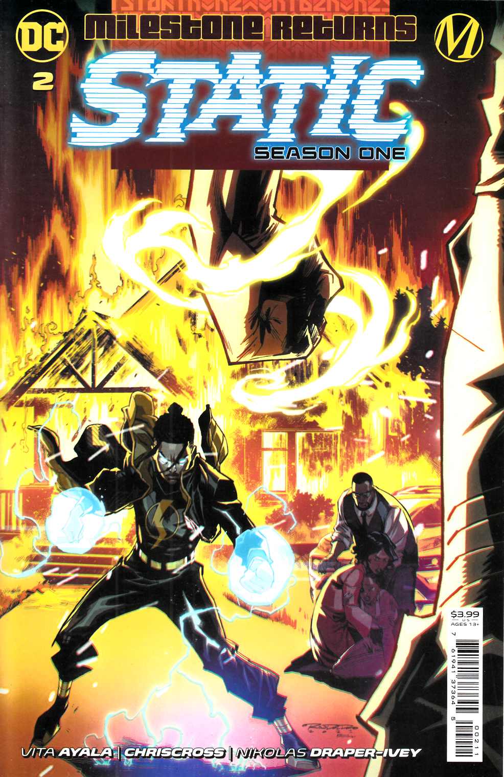 Static Season One #2 Near Mint (9.4) [DC Comic] THUMBNAIL