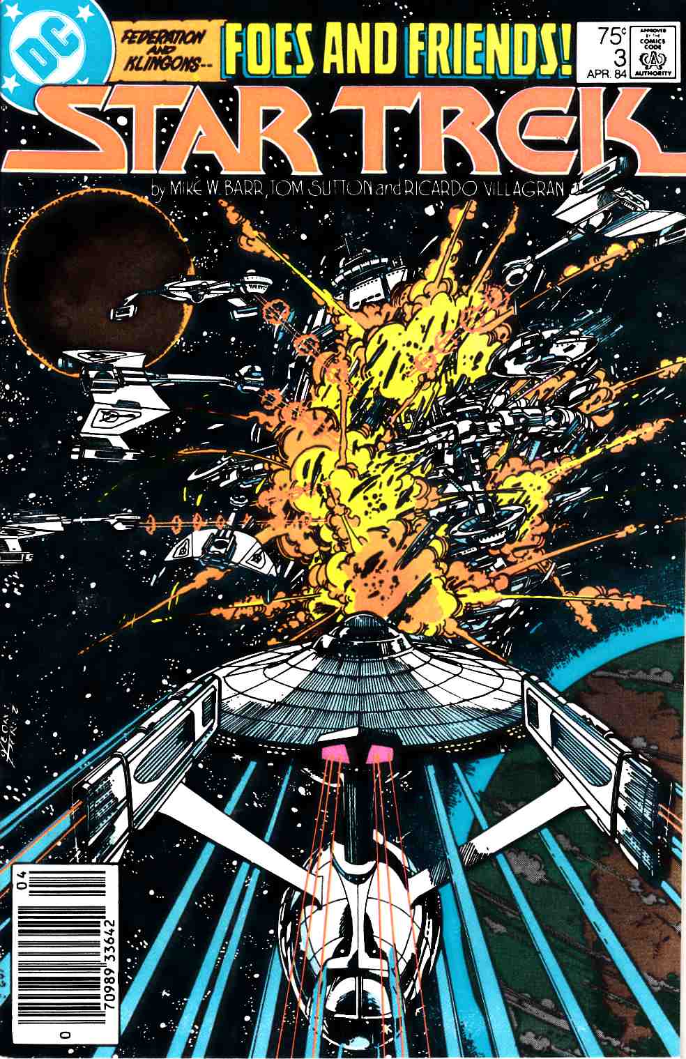 Star Trek #3 Newsstand Edition Very Fine (8.0) [DC Comic] LARGE