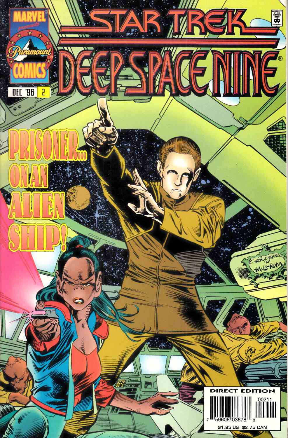 Star Trek Deep Space Nine #2 Near Mint (9.4) [Marvel Comic] THUMBNAIL