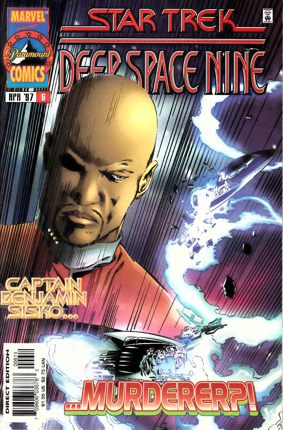 Star Trek Deep Space Nine #6 Near Mint (9.4) [Marvel Comic] LARGE