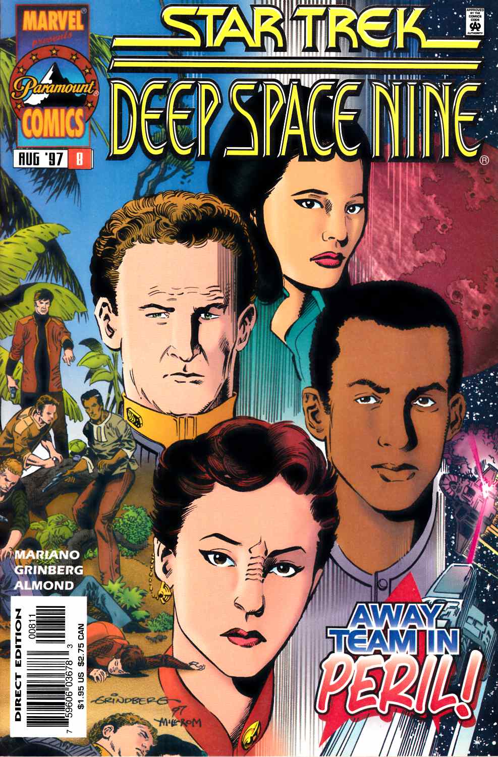 Star Trek Deep Space Nine #8 Near Mint (9.4) [Marvel Comic] THUMBNAIL