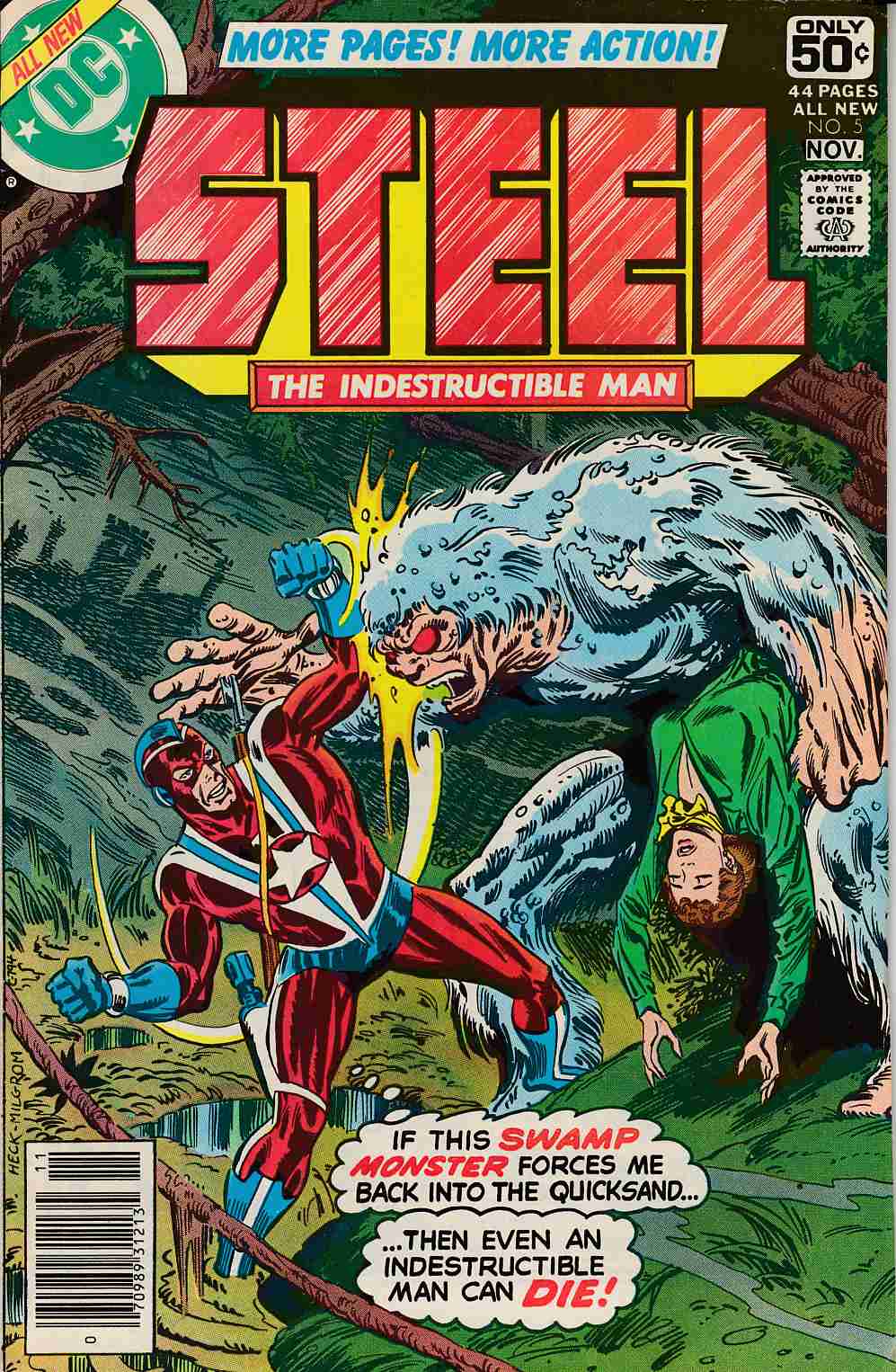 Steel the Indestructible Man #5 Fine Minus (5.5) [DC Comic] LARGE